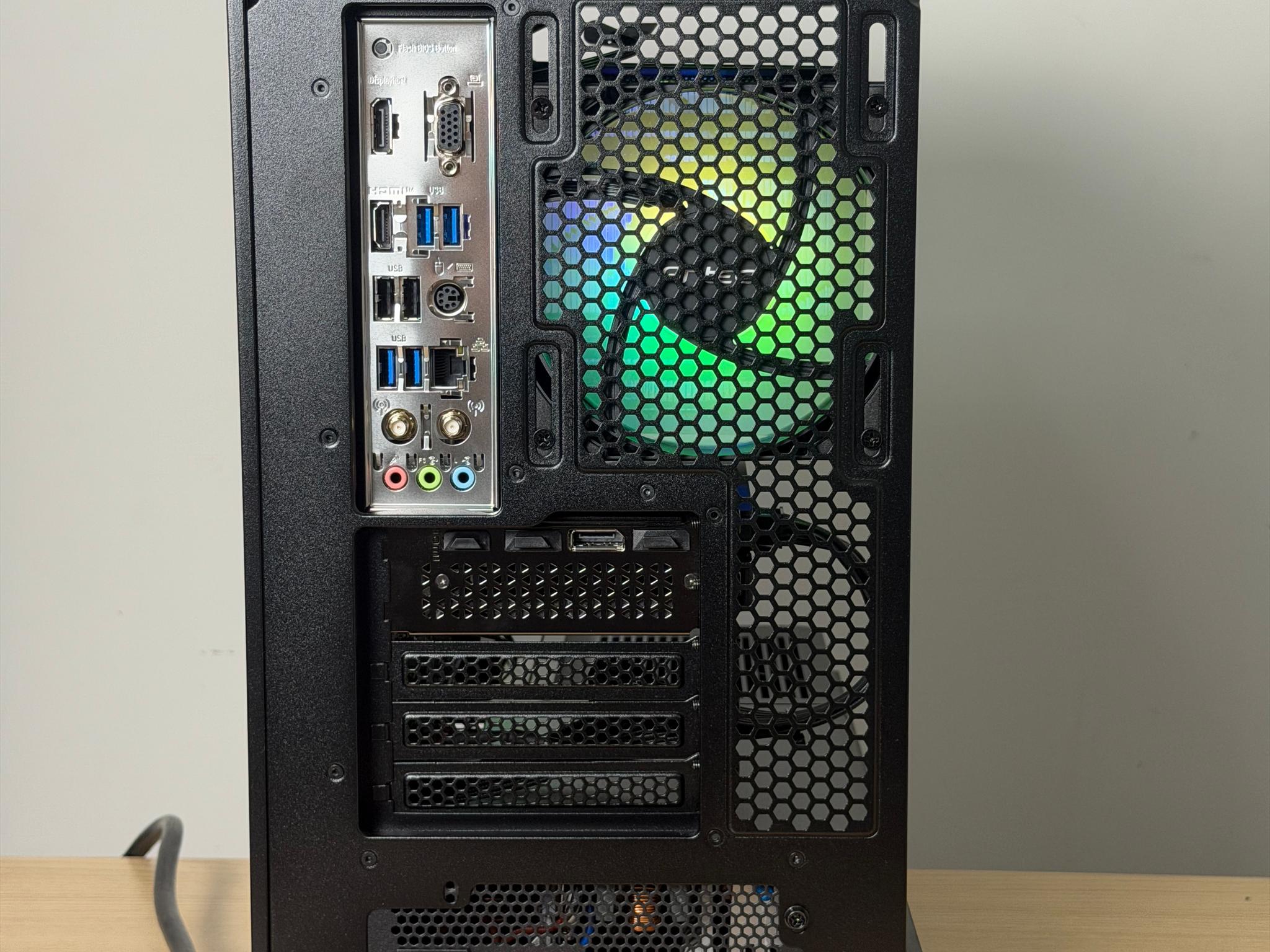 🖤♠️ Black Gaming PC ♠️🖤 RTX 5060 | Ryzen 5 5500 | 16gb RGB RAM | 1TB SSD - WiFi, BlueTooth