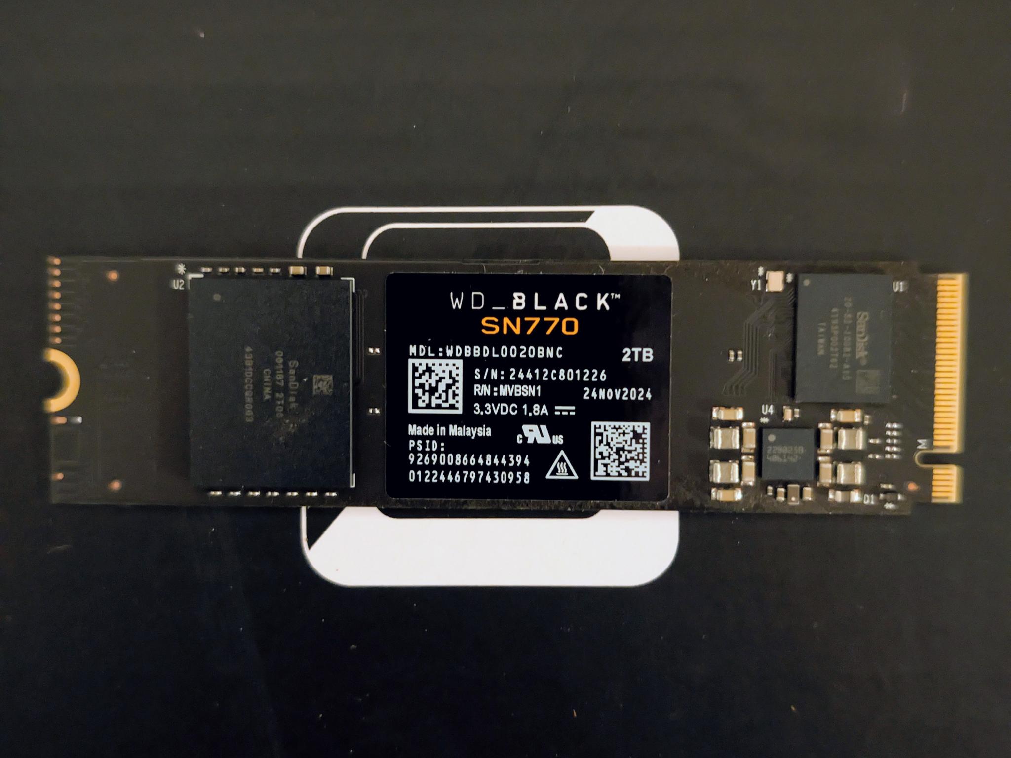Western Digital SN770 2TB M.2 NVME SSD