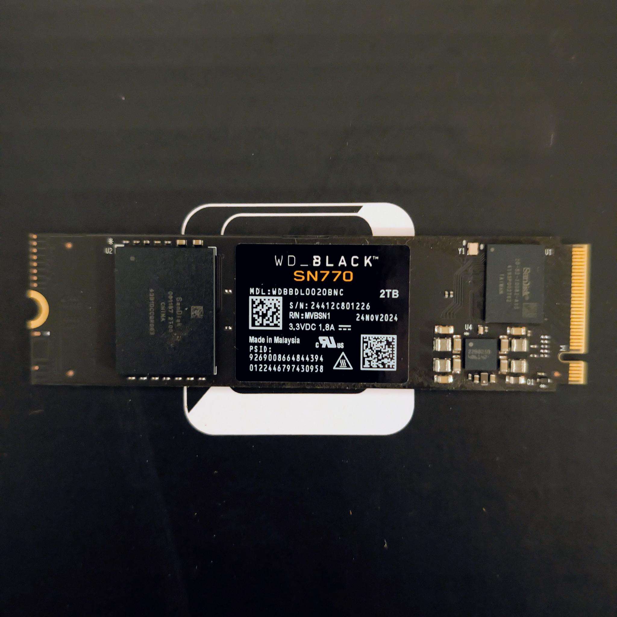Western Digital SN770 2TB M.2 NVME SSD