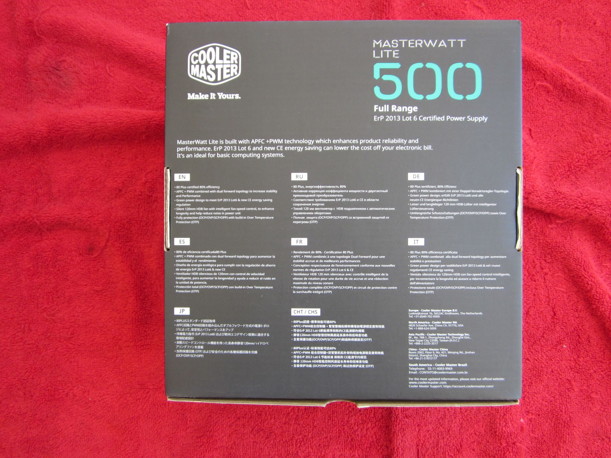 Cooler Master MasterWatt Lite 80+ 500w Power Supply