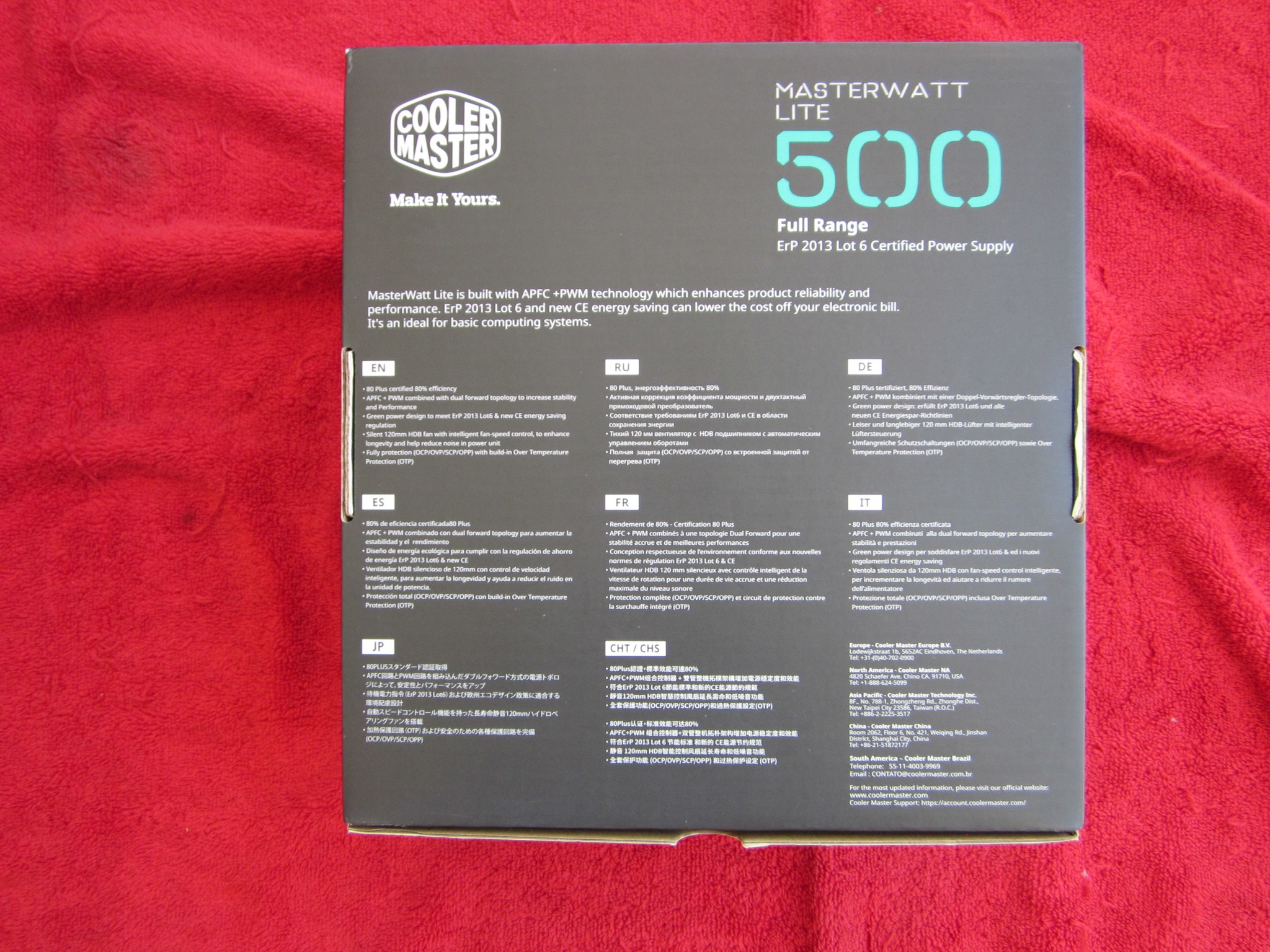 Cooler Master MasterWatt Lite 80+ 500w Power Supply