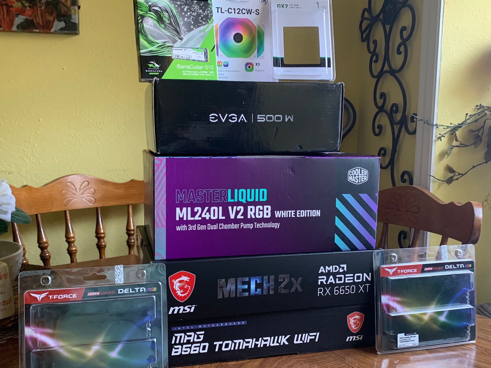 ❄️🥶🌌 white intel i5 & radeon liquid cooled STARFIELD ready (includes free starfield key) 🌌🥶❄️