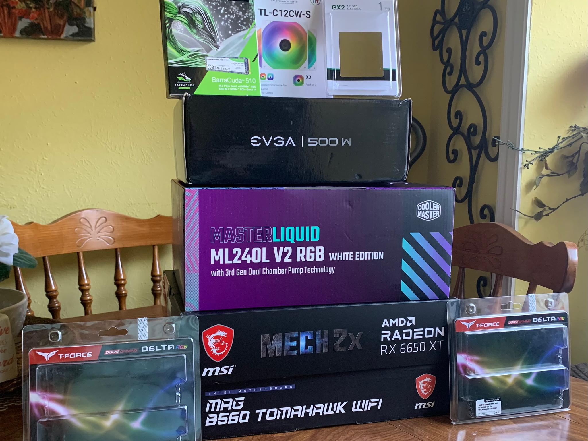 ❄️🥶🌌 white intel i5 & radeon liquid cooled STARFIELD ready (includes free starfield key) 🌌🥶❄️