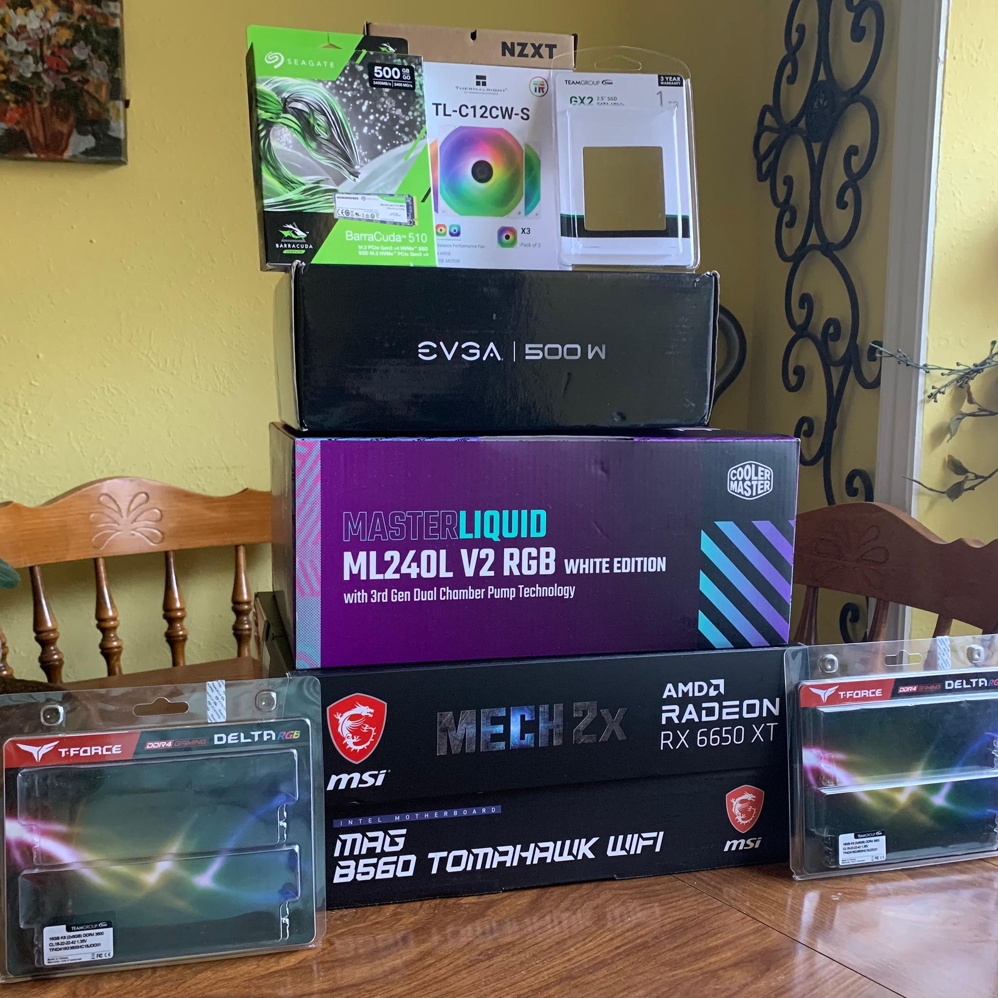 ❄️🥶🌌 white intel i5 & radeon liquid cooled STARFIELD ready (includes free starfield key) 🌌🥶❄️