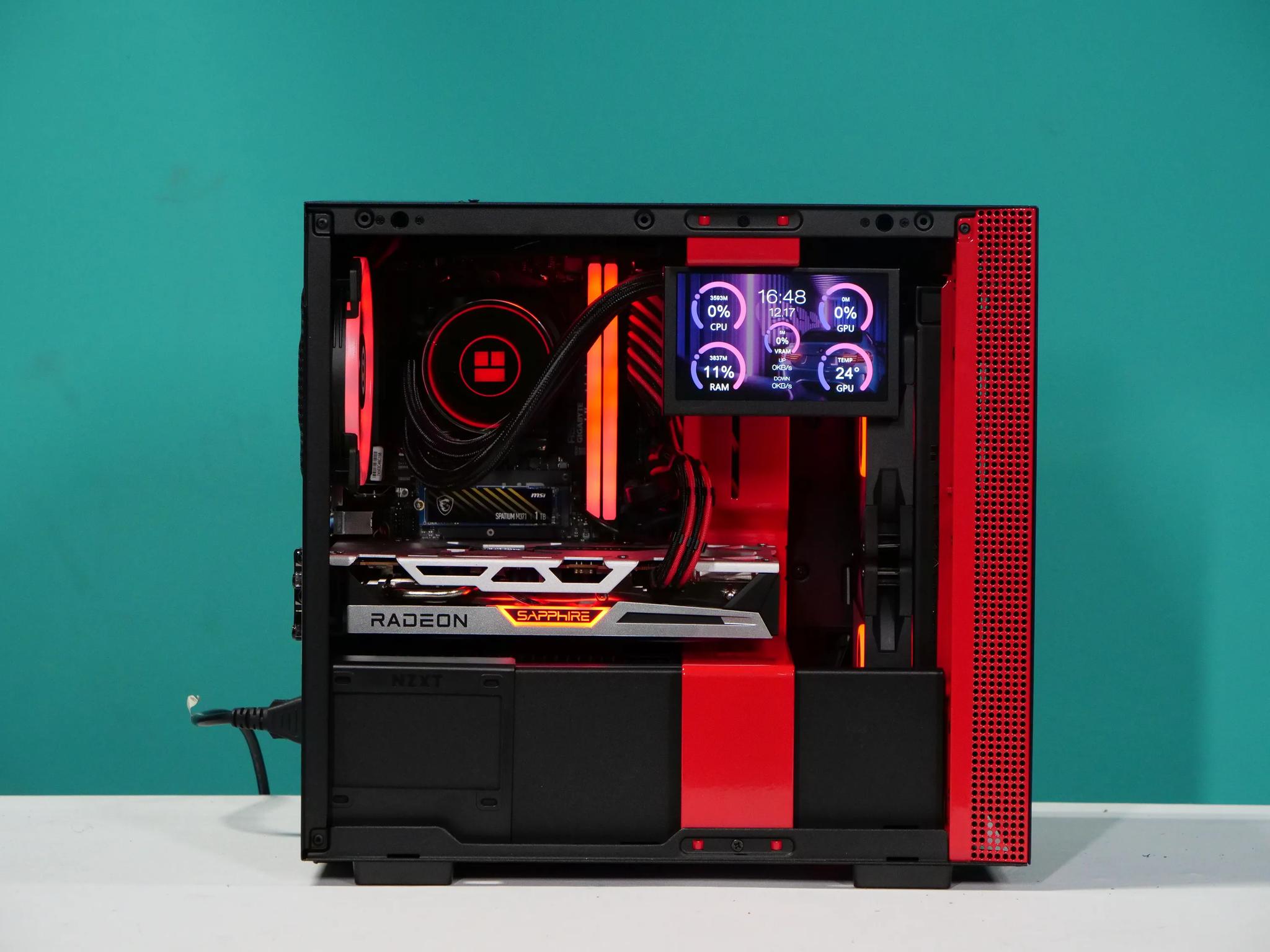 UCW Ready to Play "Seeing Red" ITX Build (Ryzen 5-5600x + RX 6600XT 8gb + 32gb RAM) Free Shipping!