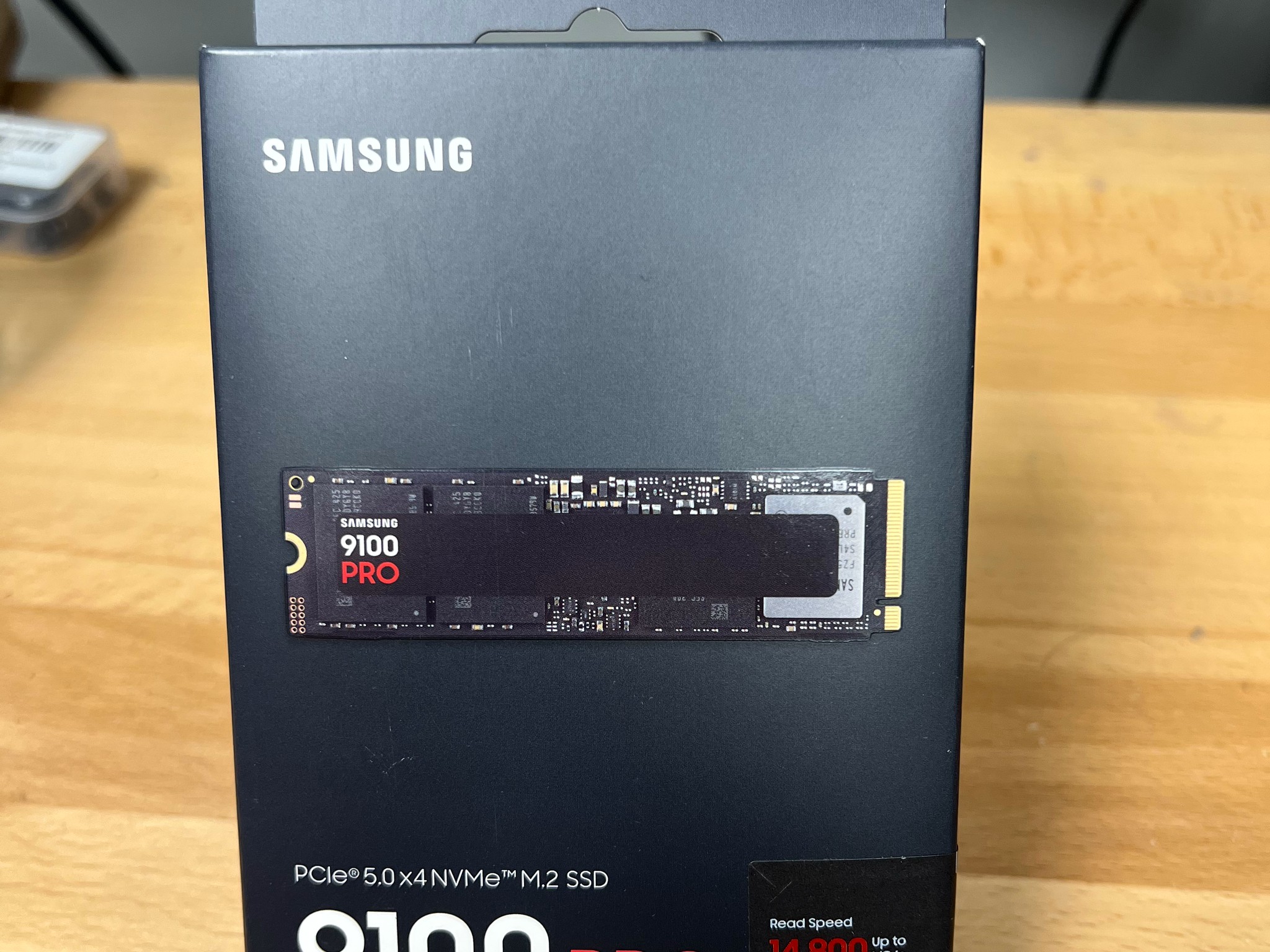 Samsung - 9100 PRO 4TB Internal SSD PCIe Gen 5x4 NVMe, Speeds Up to 14800 MB/s