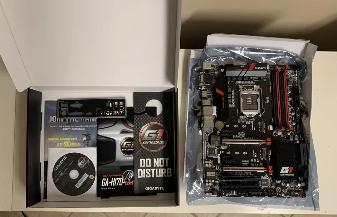 [Motherboard] Gigabyte G1 Gaming GA-H170-Gaming 3 ATX Motherboard DDR4 DIMM (LGA 1151 Socket) - USED