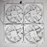 120mm White NZXT Computer Case Fans (Pack of 4)