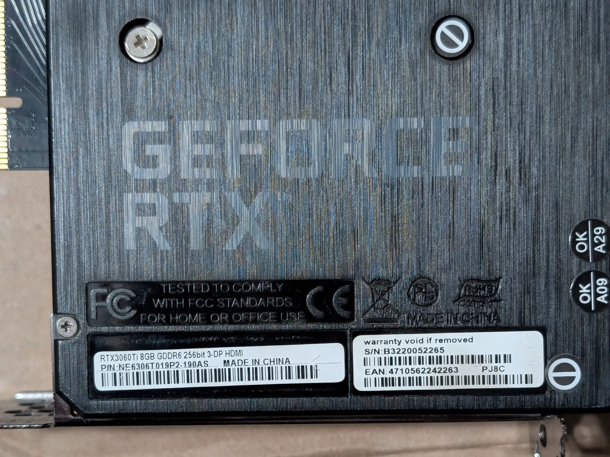 Palit RTX 3060Ti 8GB