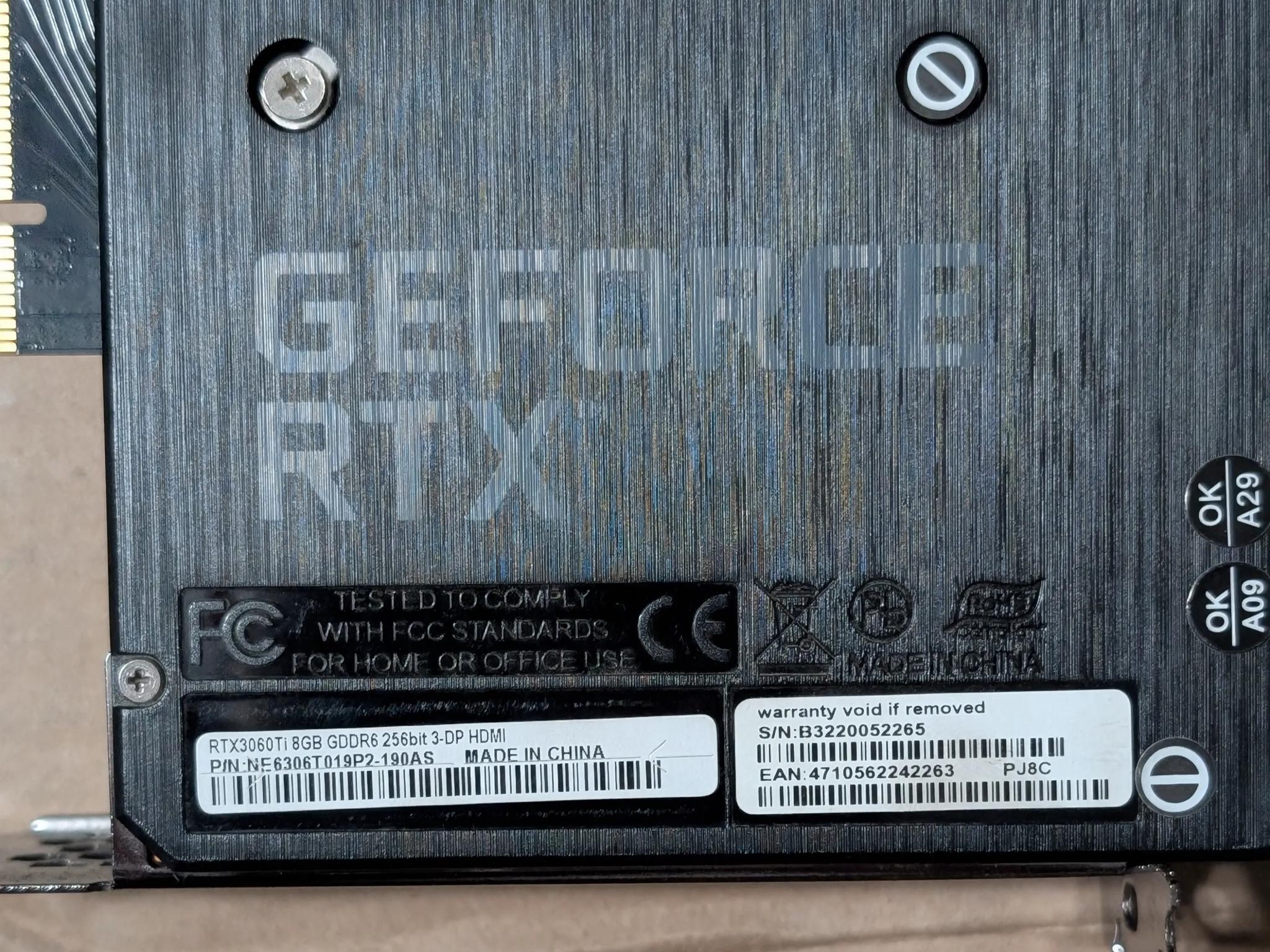 Palit RTX 3060Ti 8GB