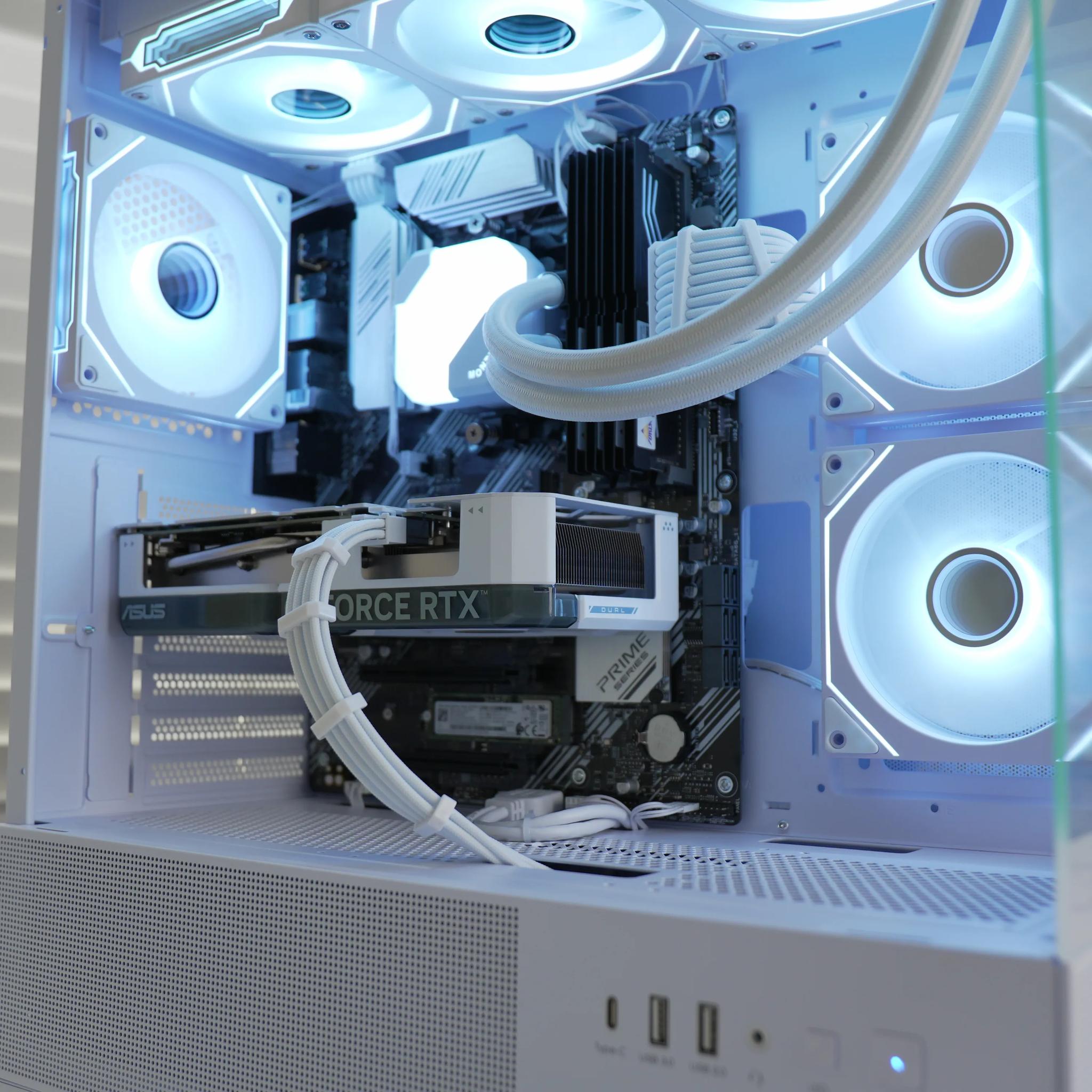 RTX 4060 | RYZEN 7 3700X | 32GB RAM | 1TB SSD | Wifi + BT | Windows 11 - Water Cooled Gaming PC