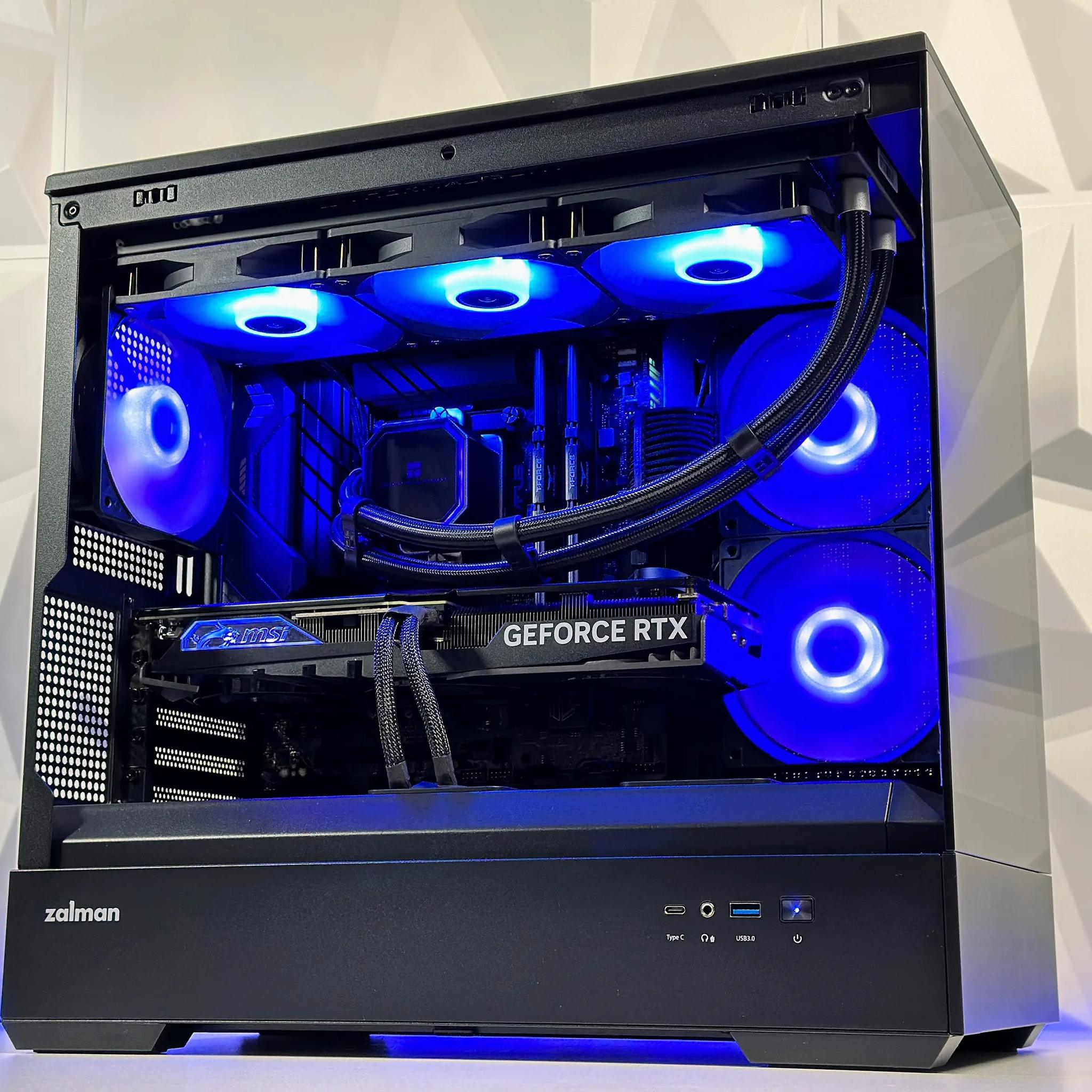 🌃🦇The Dark Knight 🦇Liquid Cooled Gaming PC🦇Nvidia RTX 4070 12GB🦇Intel  12600KF🦇32GB DDR4🦇1TB