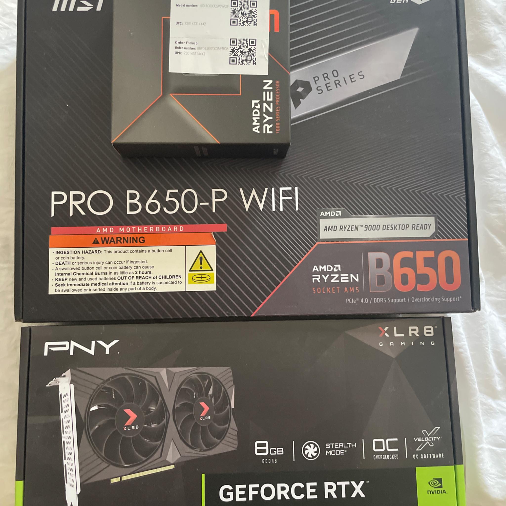 AM5 build-Ryzen 5 7600x & PNY 4060 8gb