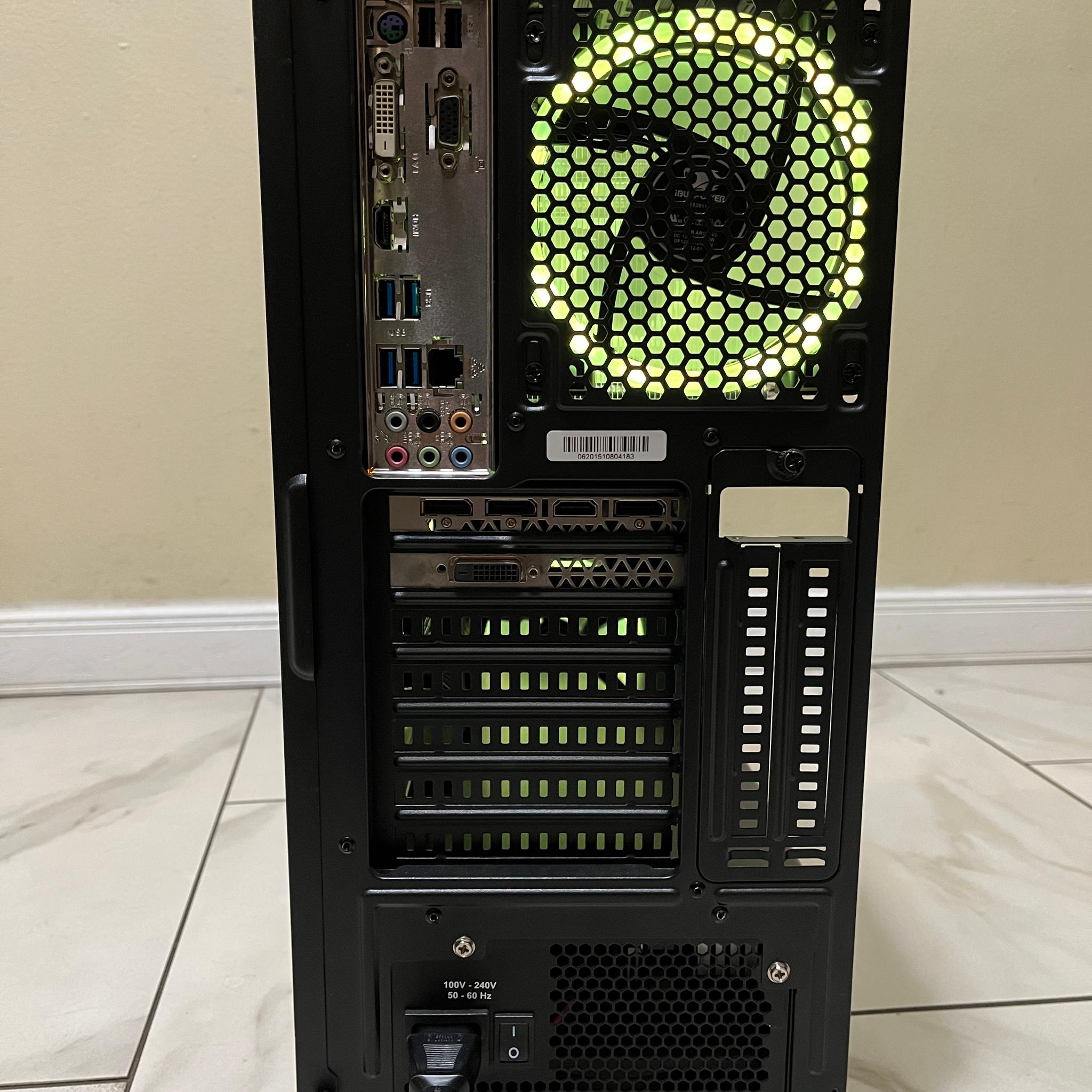 🟠🔥NVIDIA GTX 1080, Intel i7-7700, 16GB RAM, 1 TB Storage, High Performance Gaming PC w/ RGB Remote
