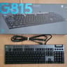 Logitech G815 RGB Mechanical Gaming Keyboard - Clicky Switches - Low Profile - Used