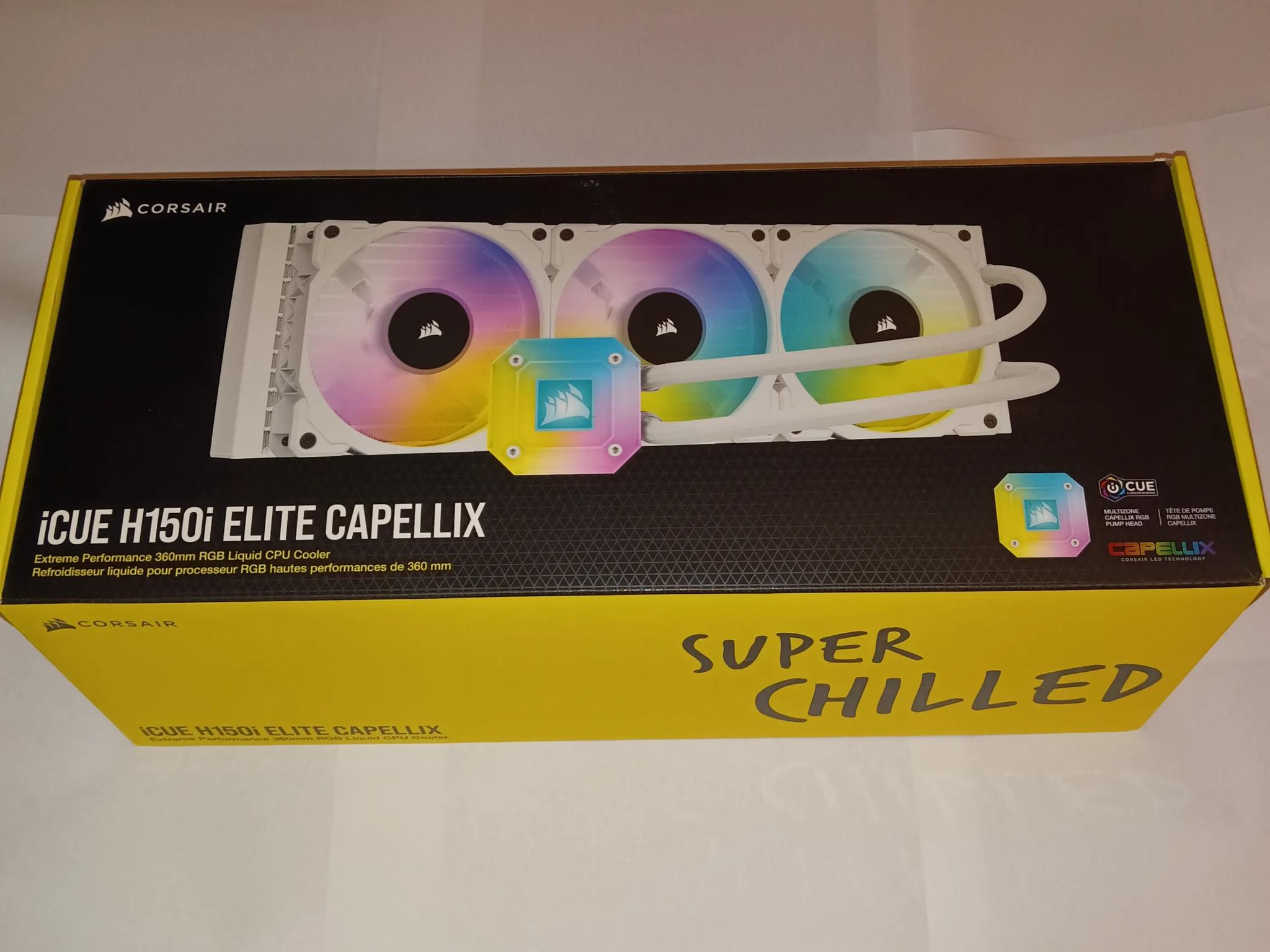 (SALE! 🔥) Corsair iCUE H150i Elite Capellix AIO w/QL120 Fans & LCD Upgrade (White)