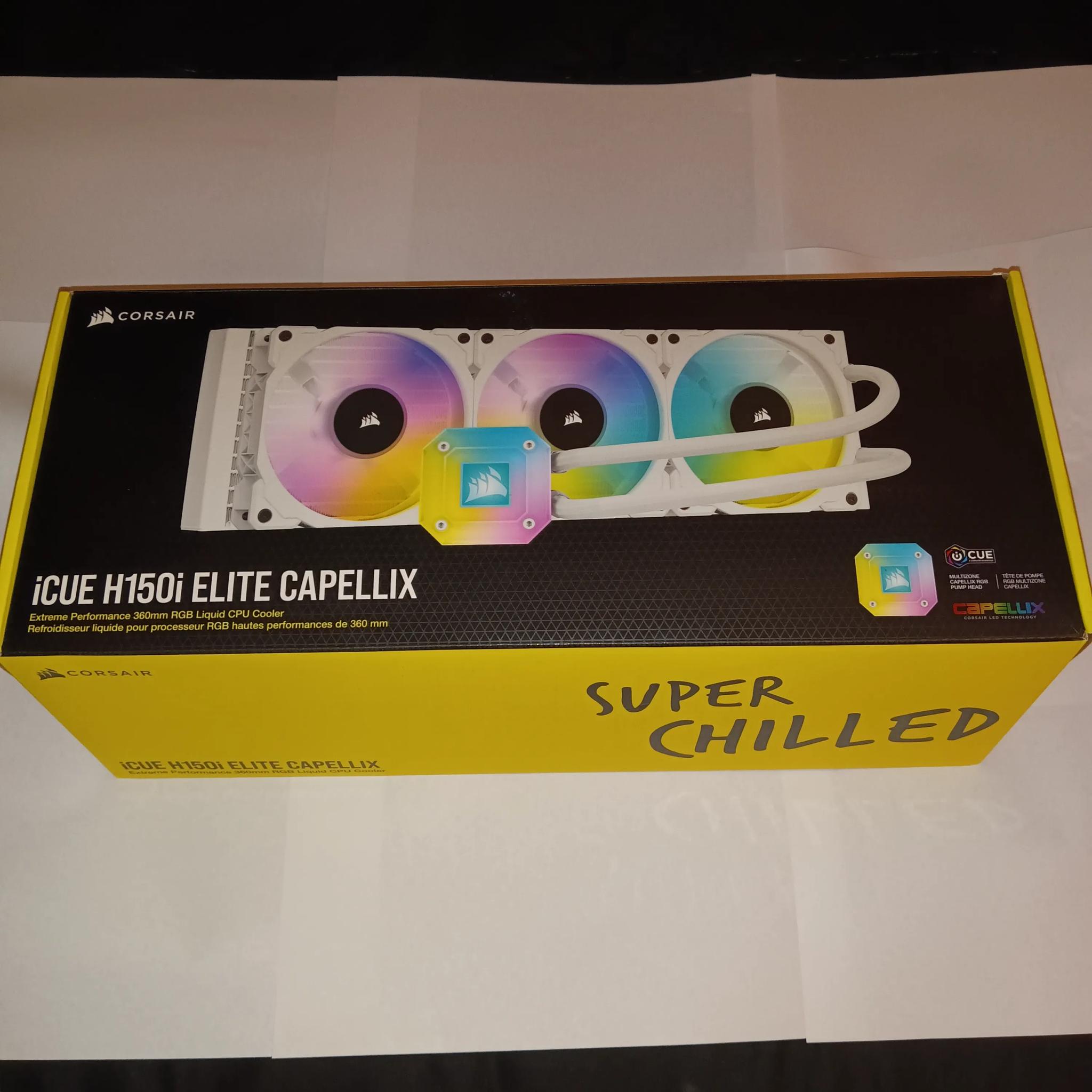 (SALE! 🔥) Corsair iCUE H150i Elite Capellix AIO w/QL120 Fans & LCD Upgrade (White)