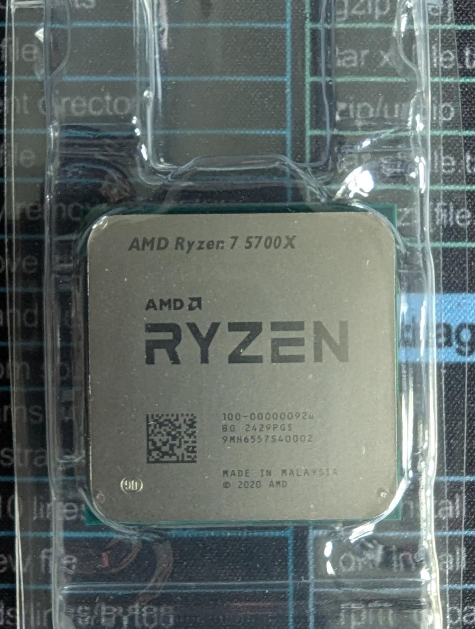 AMD Ryzen 7 5700X 8-core, 16-thread CPU