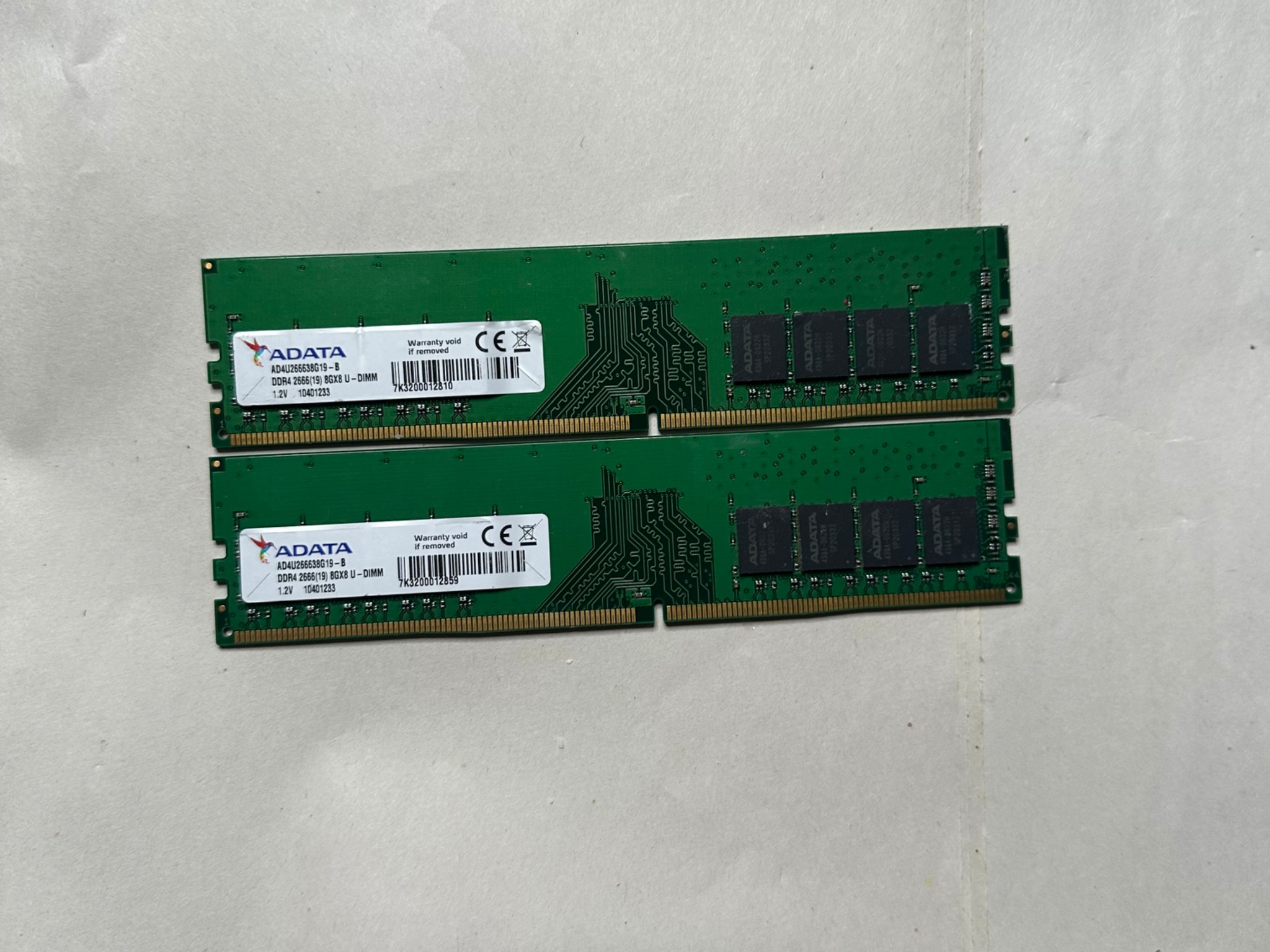 ADATA 16GB ( 2 x 8GB ) A02P24HC8T1-BTBS PC4-2400T UA0 DDR4 Desktop Memory RAM