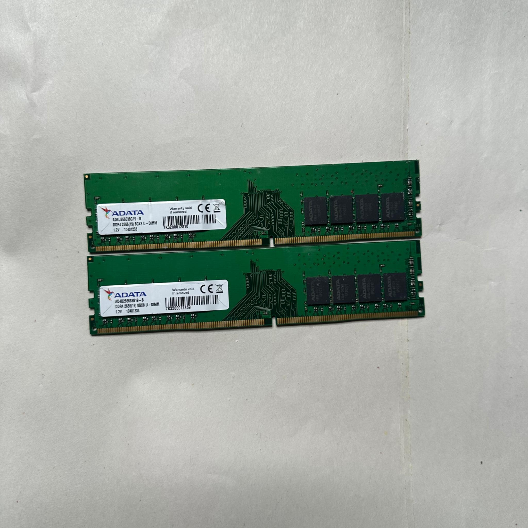 ADATA 16GB ( 2 x 8GB ) A02P24HC8T1-BTBS PC4-2400T UA0 DDR4 Desktop Memory RAM