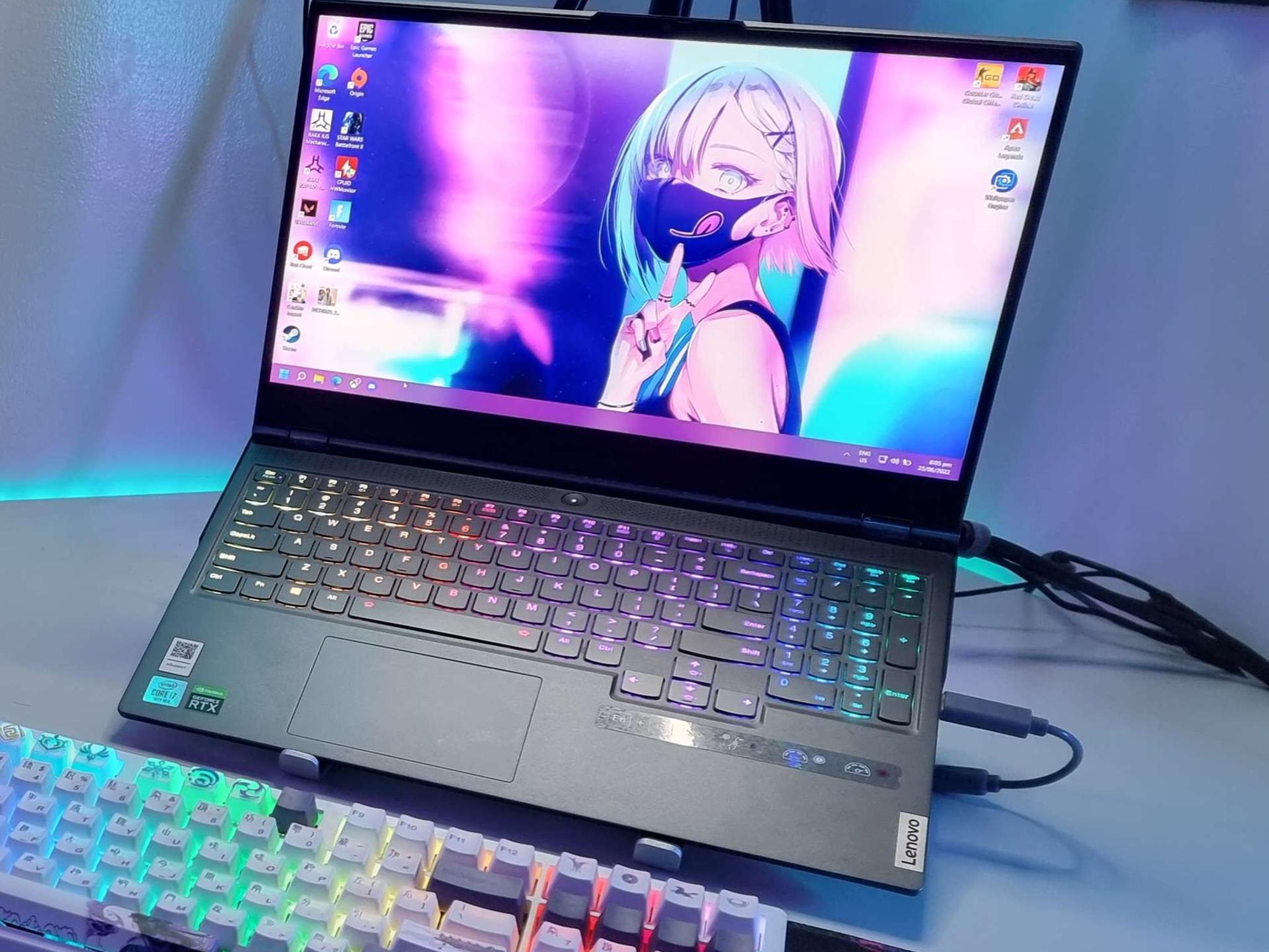 Lenovo Legion 7 Gaming Laptop (Intel i7-10750H and Nvidia RTX 2070 graphics, 16GB RAM, 1TB SSD)