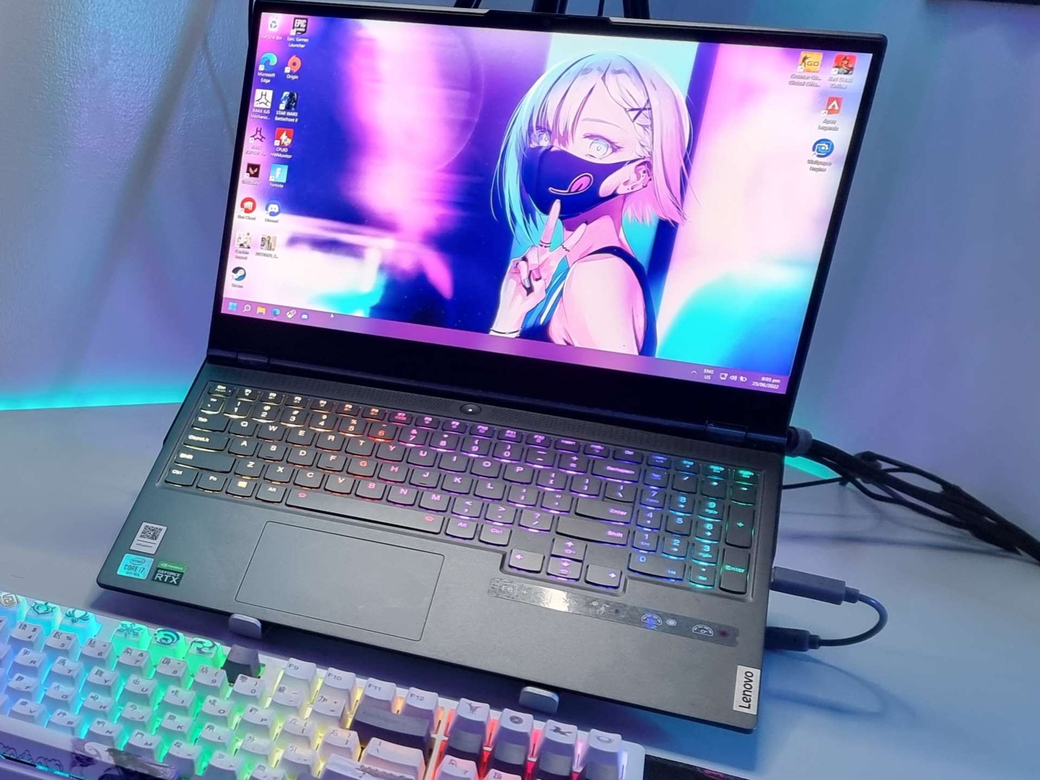 Lenovo Legion 7 Gaming Laptop (Intel i7-10750H and Nvidia RTX 2070 graphics, 16GB RAM, 1TB SSD)