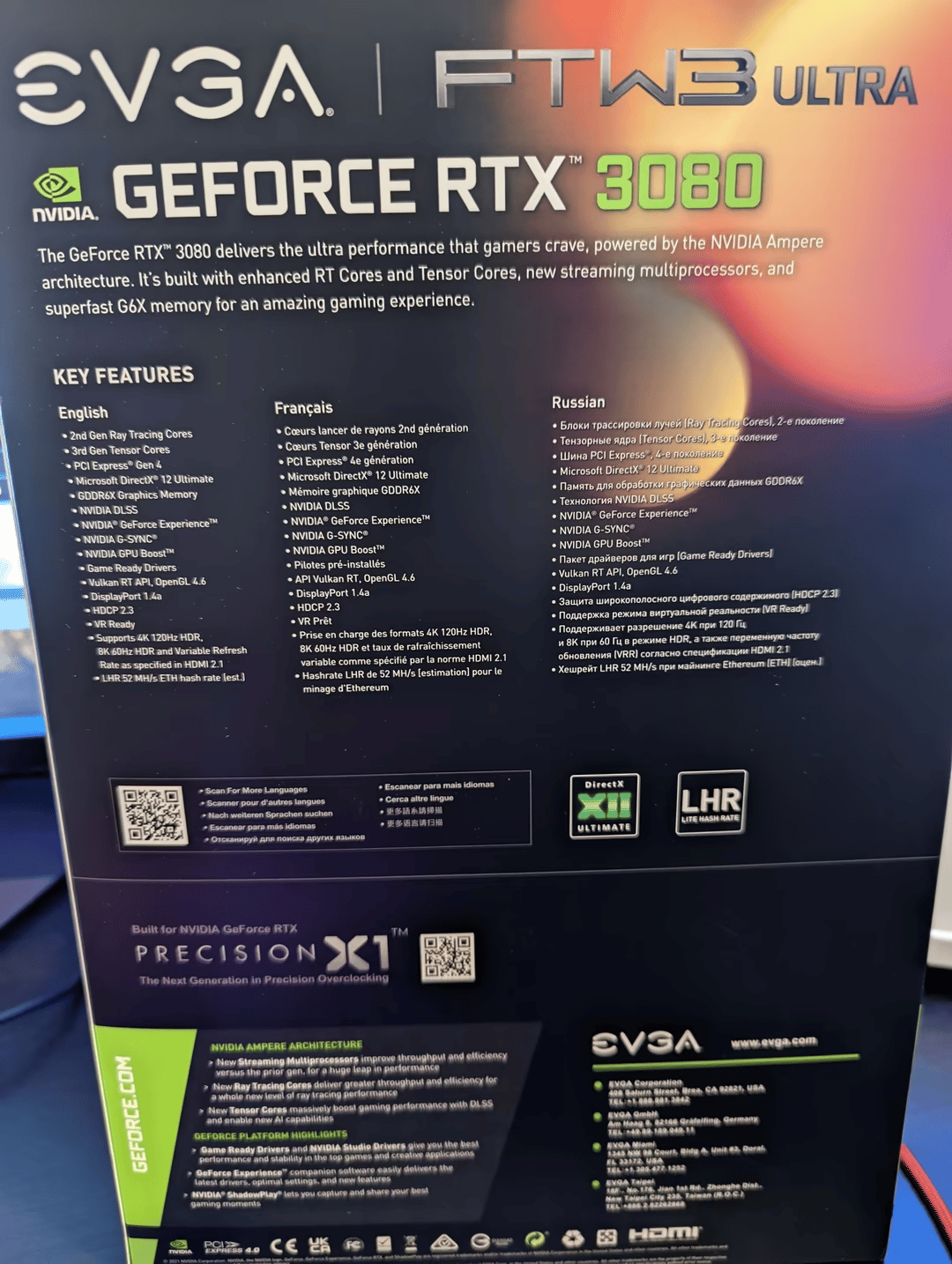 EVGA Geforce RTX 3080 12GB FTW Ultra 12G-P5-4877-KL