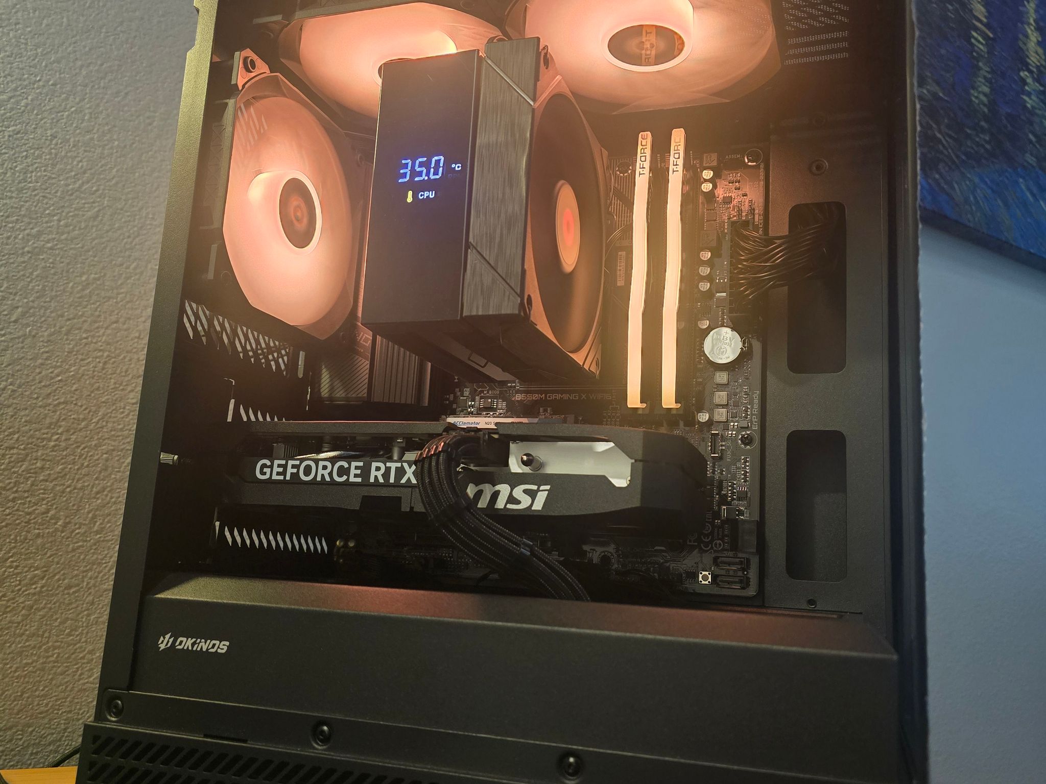 Custom Gaming PC Build AM4 "Blackout" 5060 Ti (8gb)