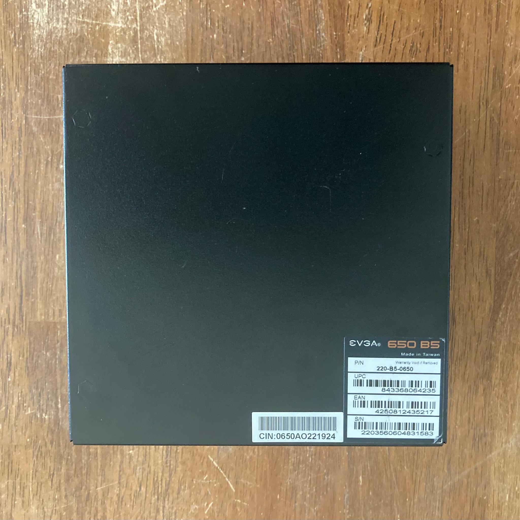 EVGA 650 B5 650 Watt 80+ Bronze Fully-Modular ATX Power Supply