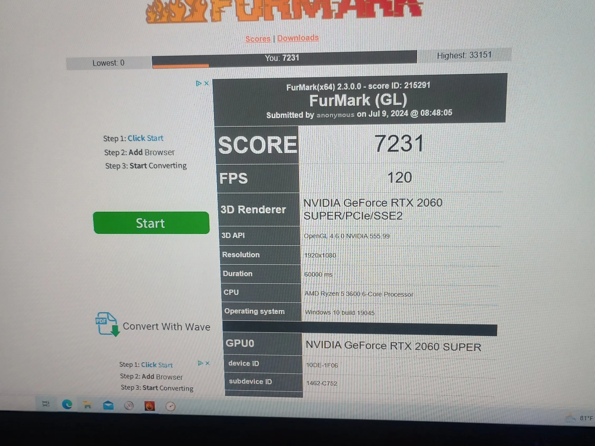 Newly Built 1080p gaming desktop w/Ryzen 5 3600/ RTX 2060 Super w/ 8GB VRAM