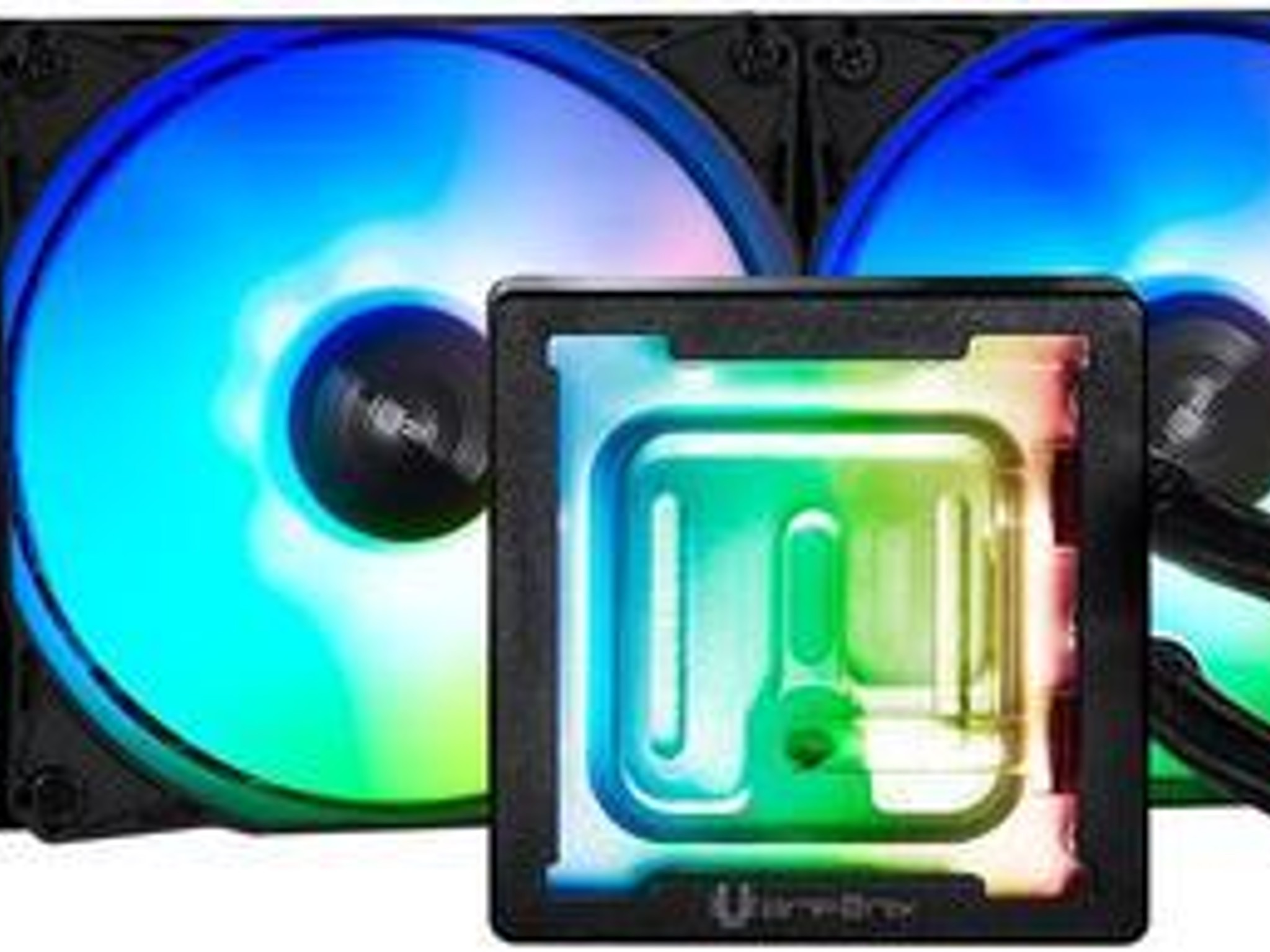 BitFenix Cube AIO ARGB CPU Liquid Cooler 360mm Radiator (Black) - Brand New In Box