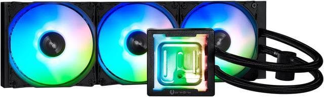 BitFenix Cube AIO ARGB CPU Liquid Cooler 360mm Radiator (Black) - Brand New In Box