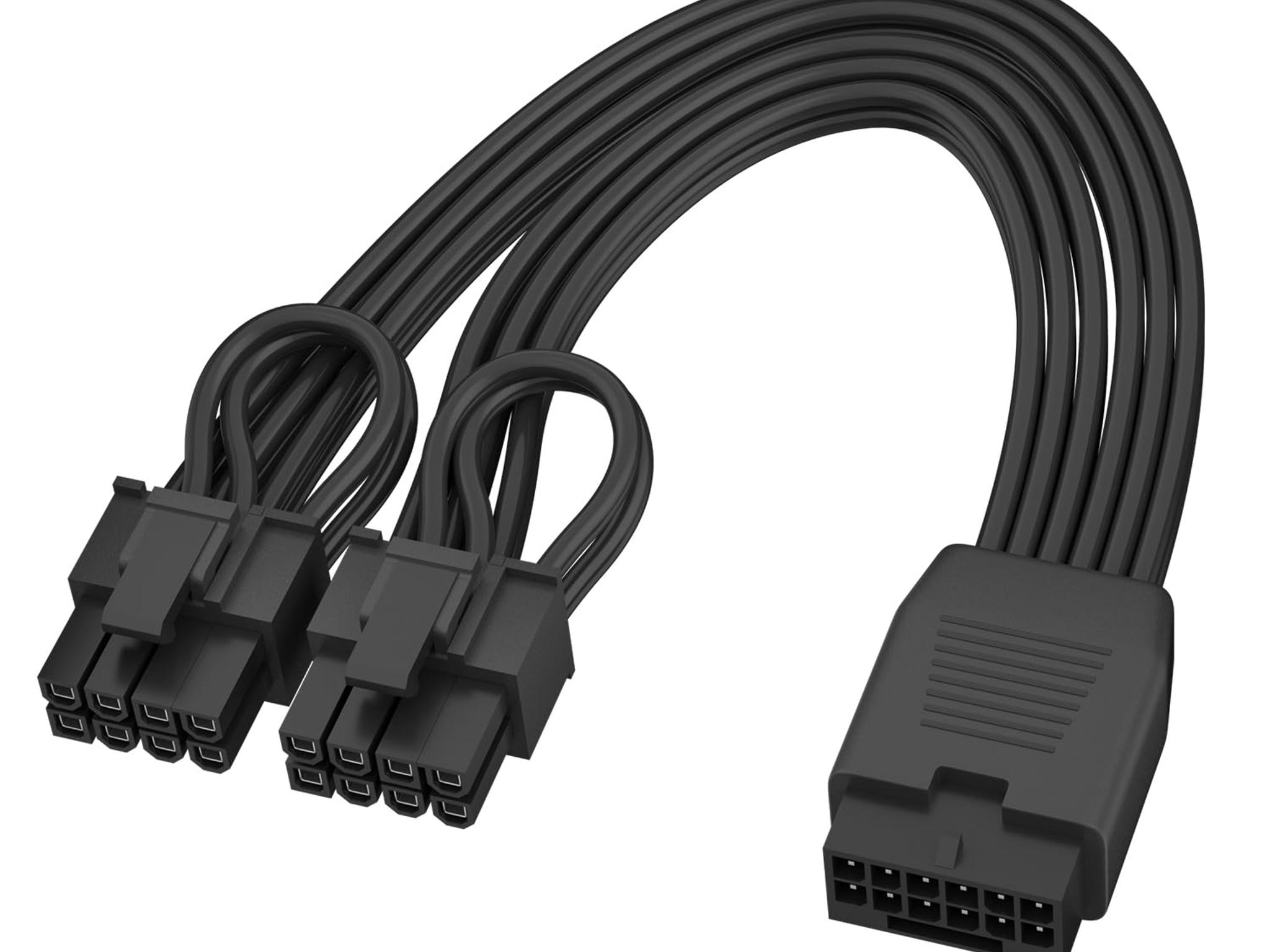 Aukuoy 12VHPWR to Dual PCIe 8-Pin Conversion Cable luxury Black