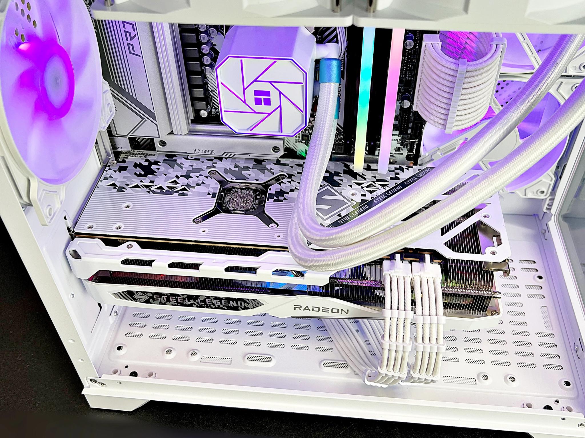 Liquid Cooled Ryzen 5 7500F RX 7800 XT 32GB DDR5 RAM 1TB M.2 WIFI 6E Win 11 Gaming PC