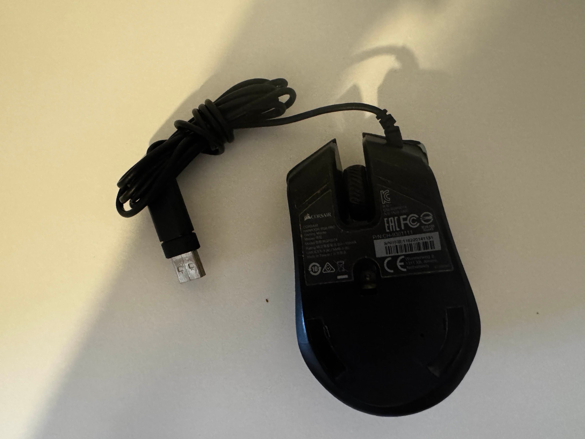 USED CORSAIR HARPOON RGB WIRED GAMING MOUSE (BLACK)