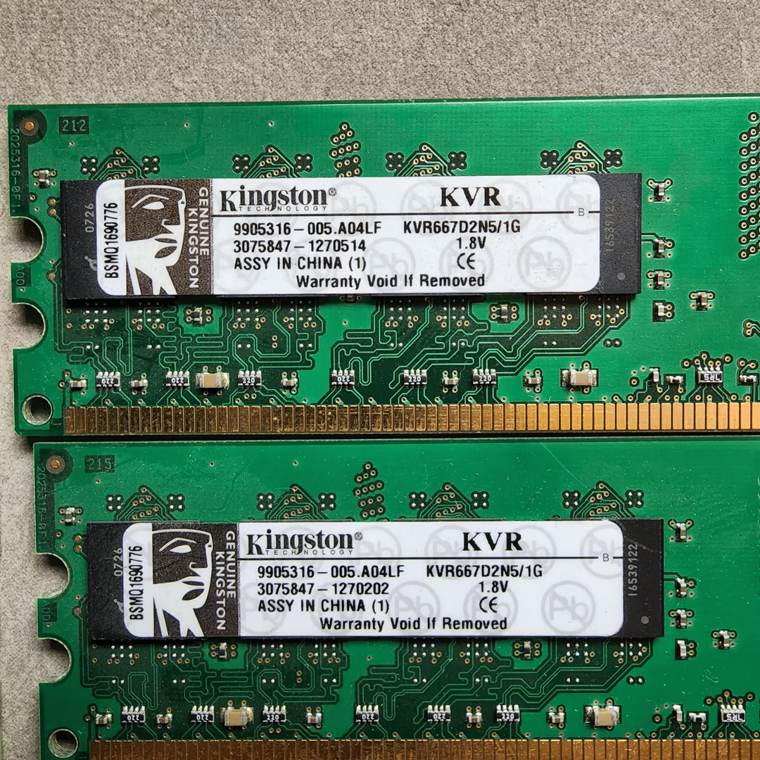Various DDR2 RAM kits and single sticks