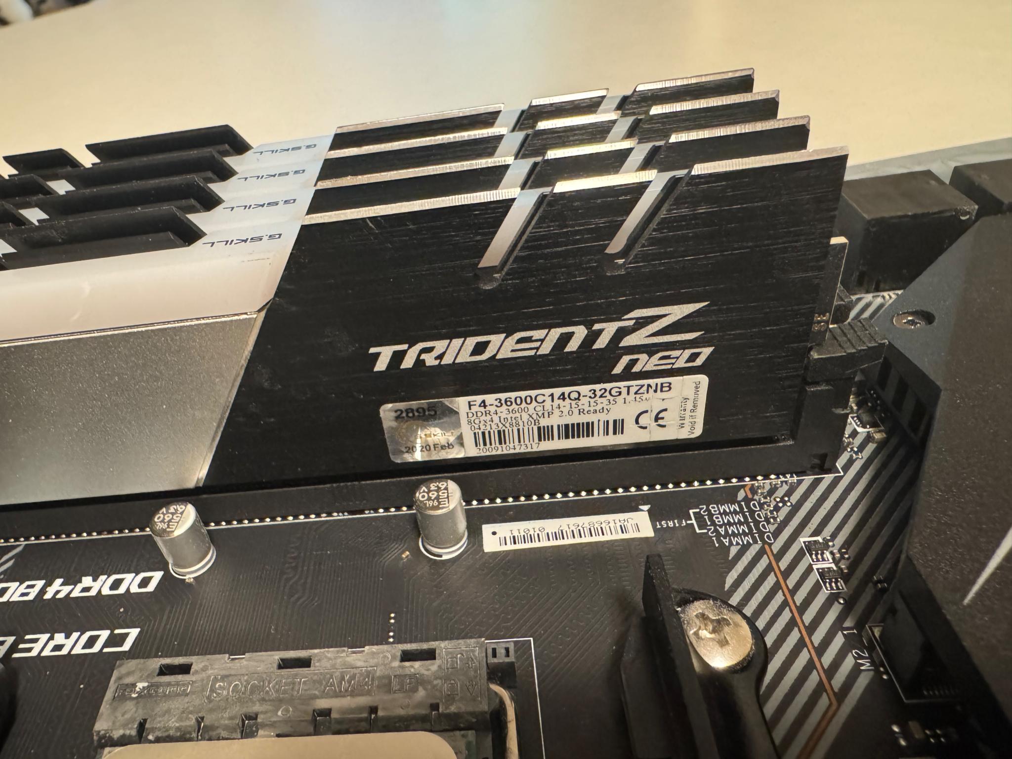 AMD 5800X with MSI X570 Motherboard and 32GB Ram