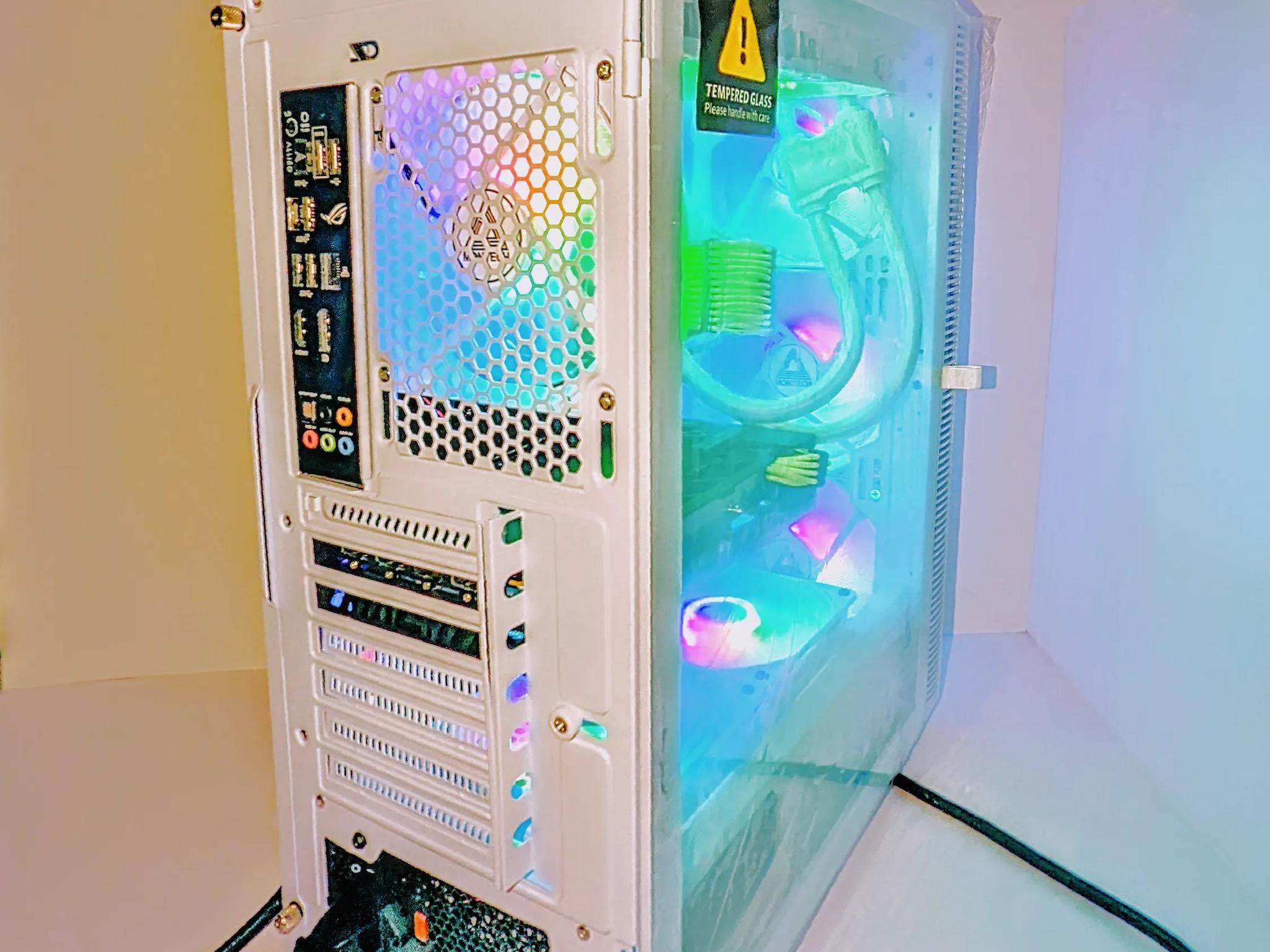⚪️Liquid-Cooled 💦⚪️Gaming PC |RX 6650XT| Ryzen 5 5600G| 16GB DDR4 RAM(TFORCE)| Windows 11 Pro