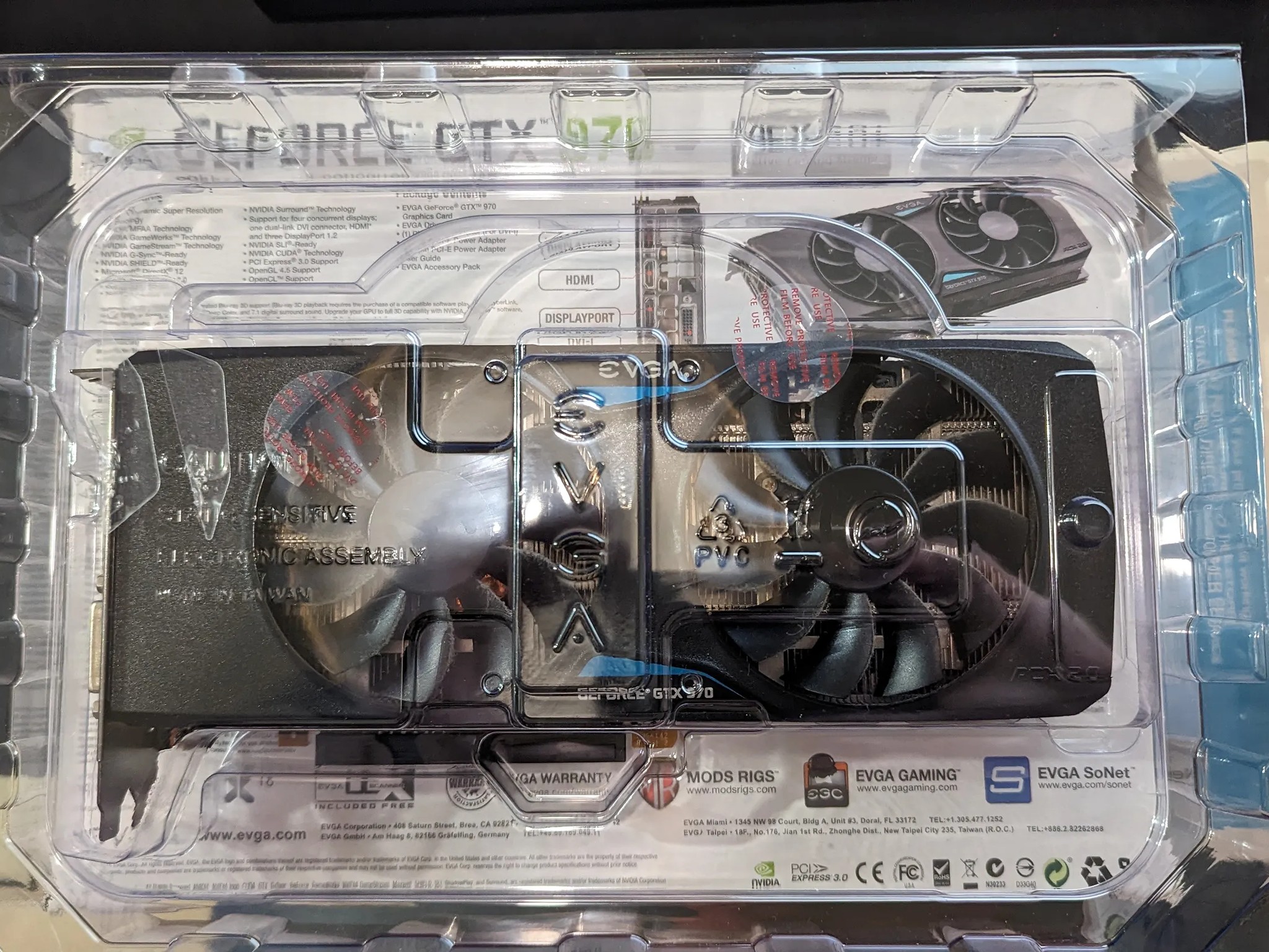 EVGA GeForce GTX 970 4GB SSC Gaming ACX 2.0+ Cooling Graphics Card (04G-P4-3975-KR)