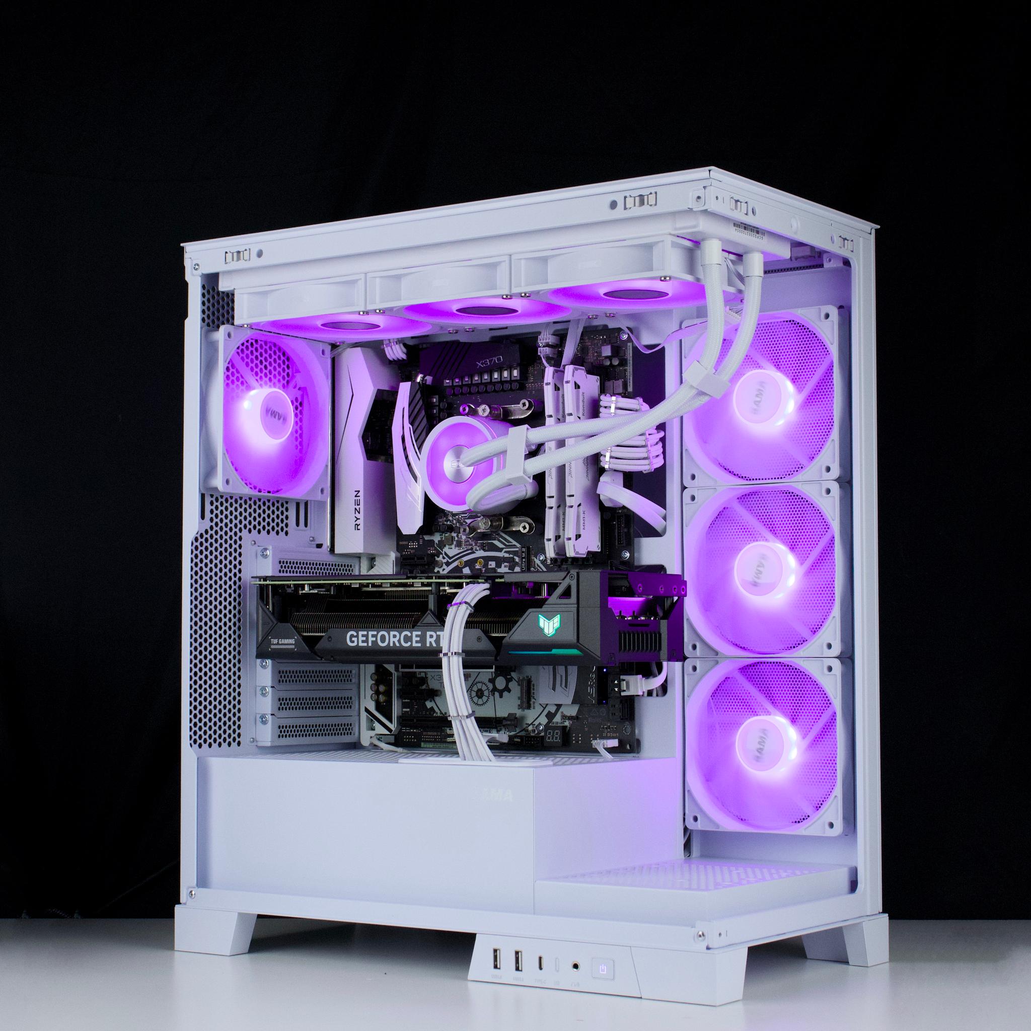 ❄️🧊💎- Whiteout 1440P Gaming PC | RTX 4070, Ryzen 7 5700X, 32GB RAM, 960GB SSD ❄️🧊💎