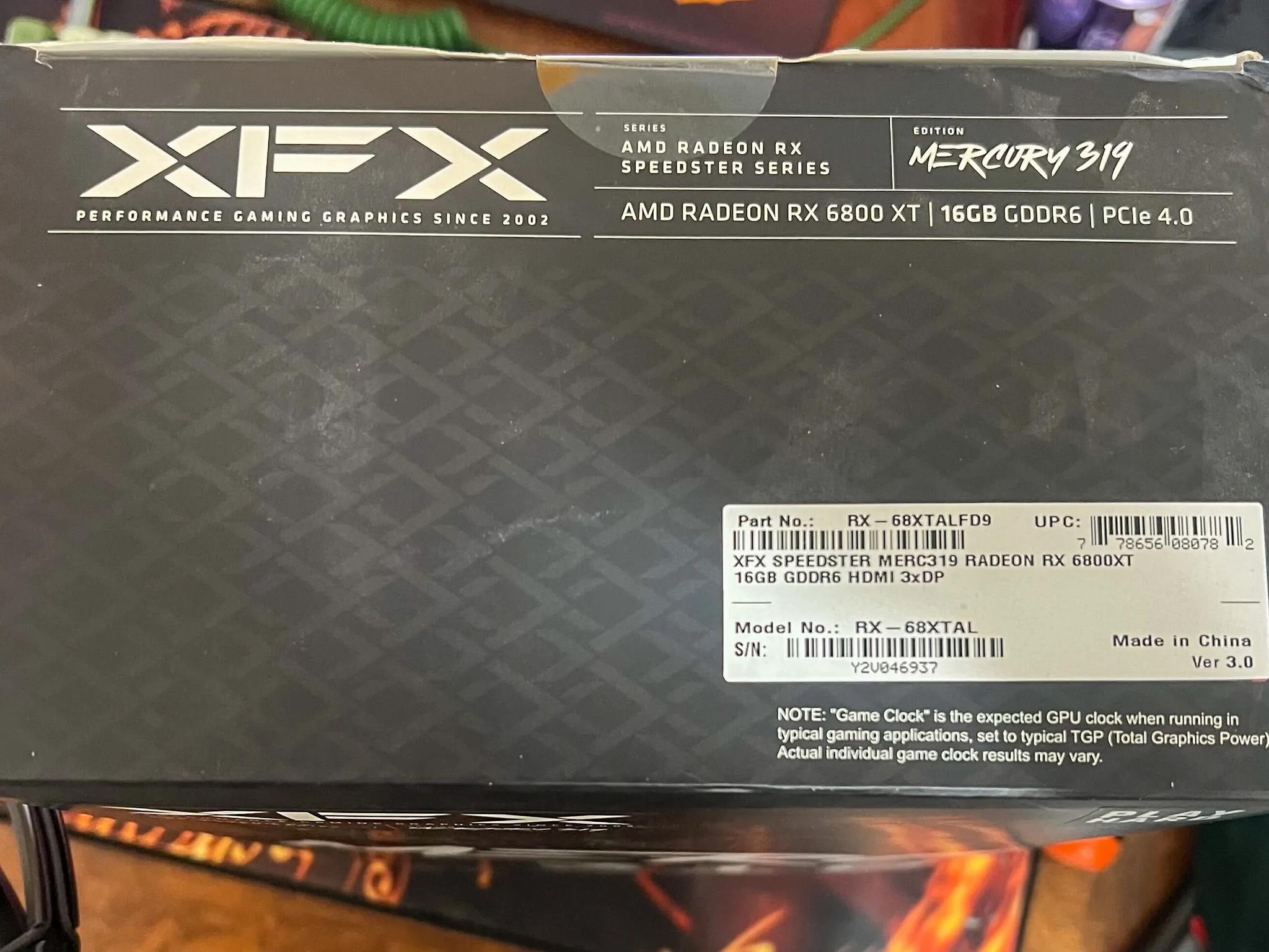 XFX MERC 6800XT New In Box