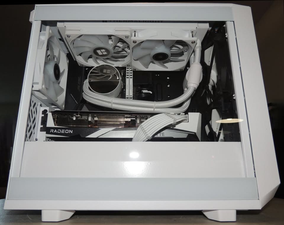Beautiful New White Gaming Computer Build with New and Refurbished Parts