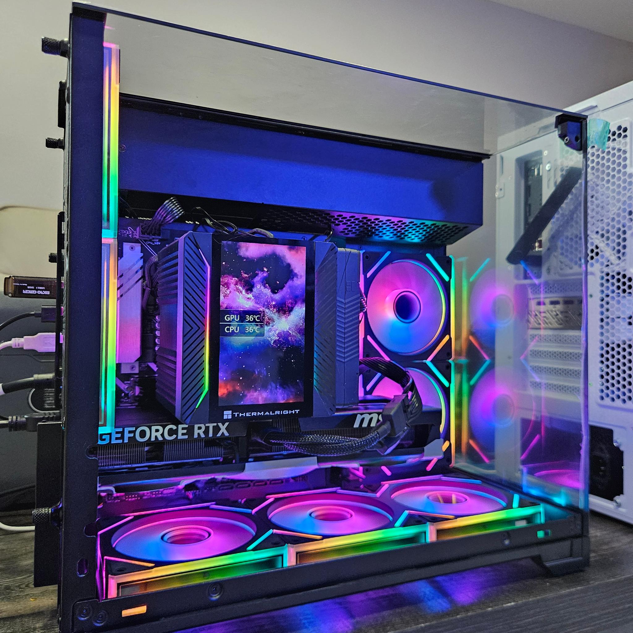 Gaming PC • RTX 5070 • Core Ultra 5 250K Plus • 32GB DDR5 • 1TB M.2 • Lian Li O11 Vision M