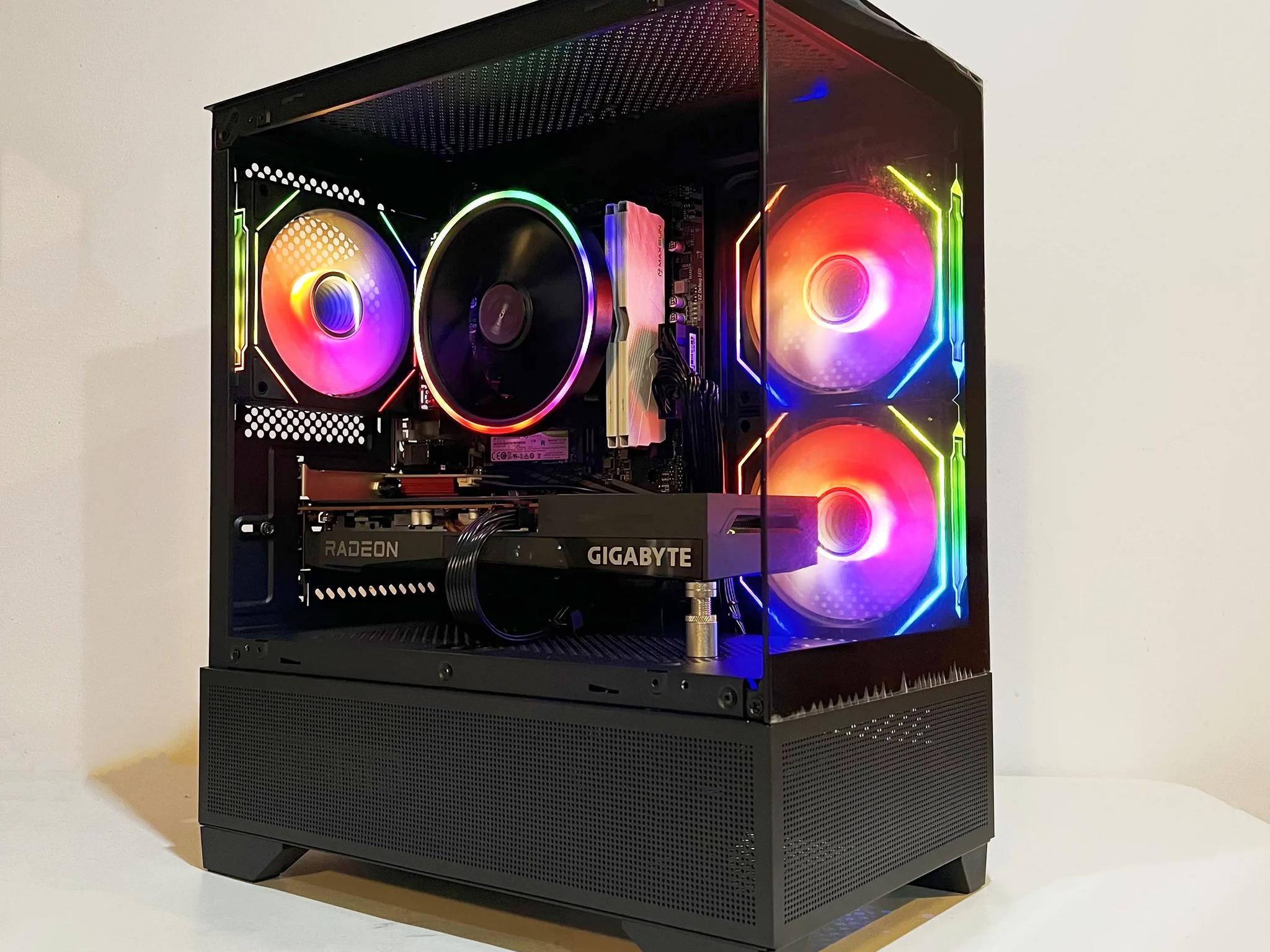 🔥SALE🔥 R5-5600|RX 6600|32GB RAM|1TB M.2||WIFI|ARGB Fans| -DepxTech Pre-Built PC