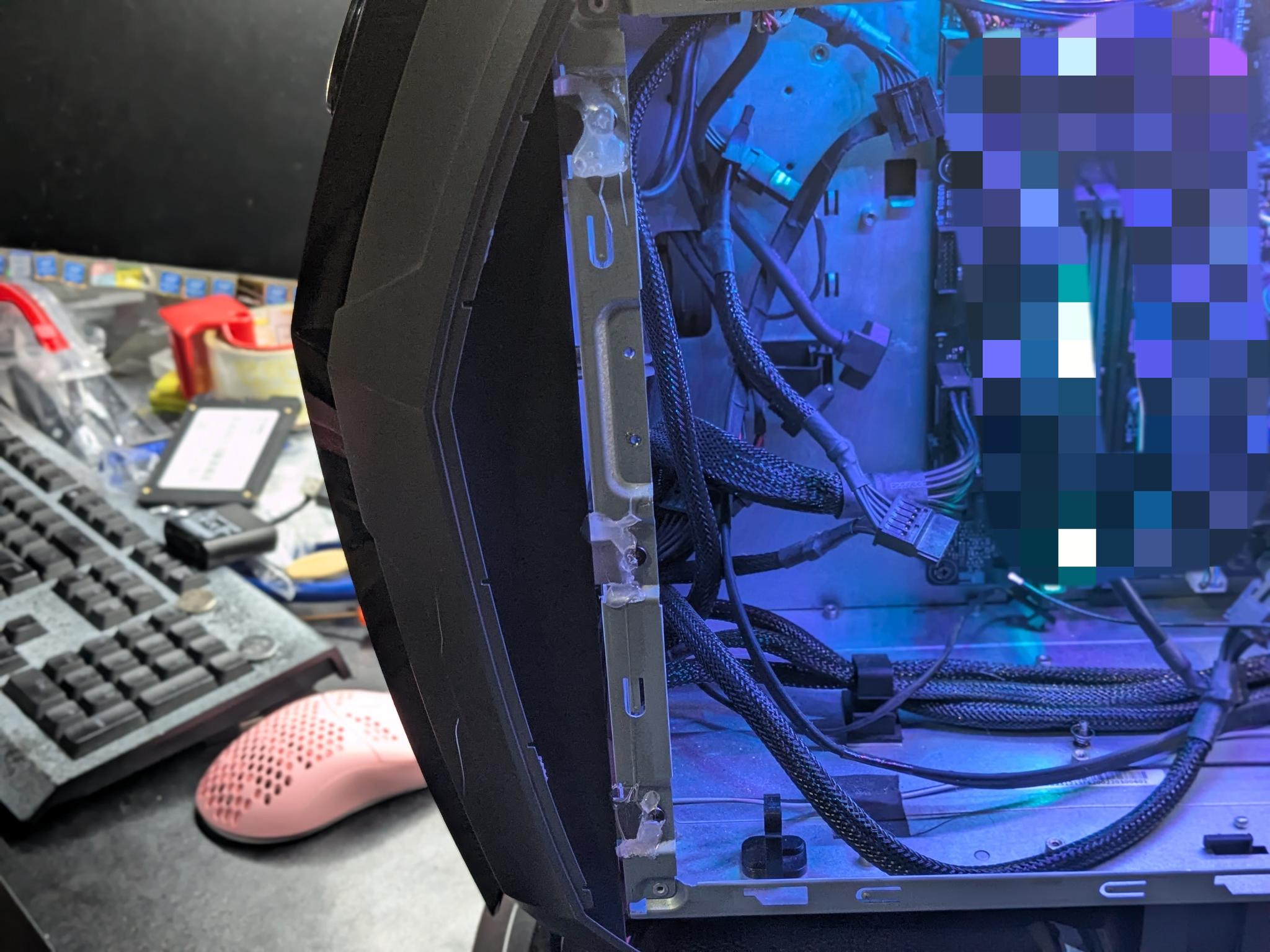 MSI MEG Aegis Ti5 Case and SFX Power Supply - Super Unique - Poor Condition