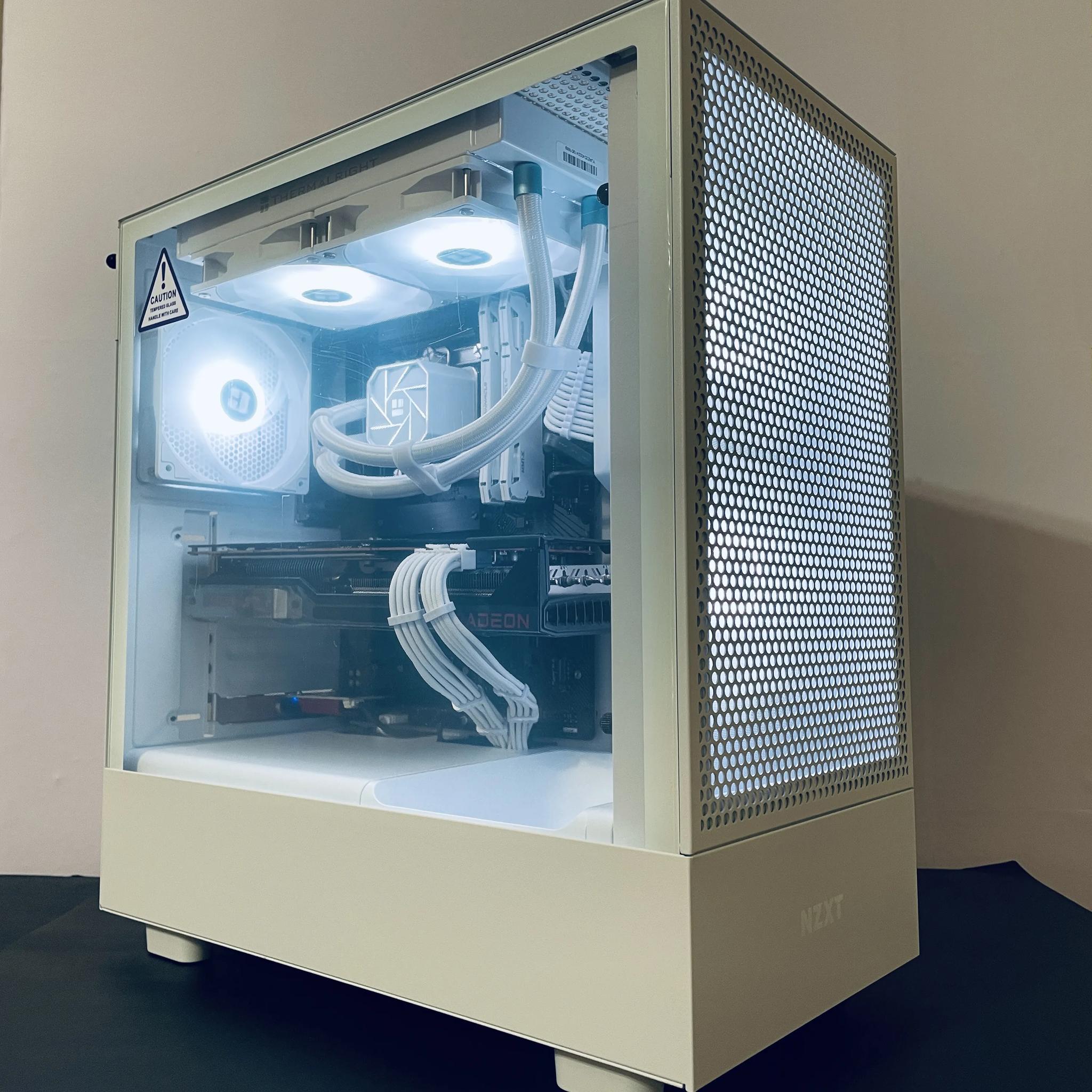 ❄️Liquid Cooled 4K/1440p White Gaming PC - RX 6800 XT 16GB ● i5 12600KF ● 32GB RAM ● 1TB NVMe SSD