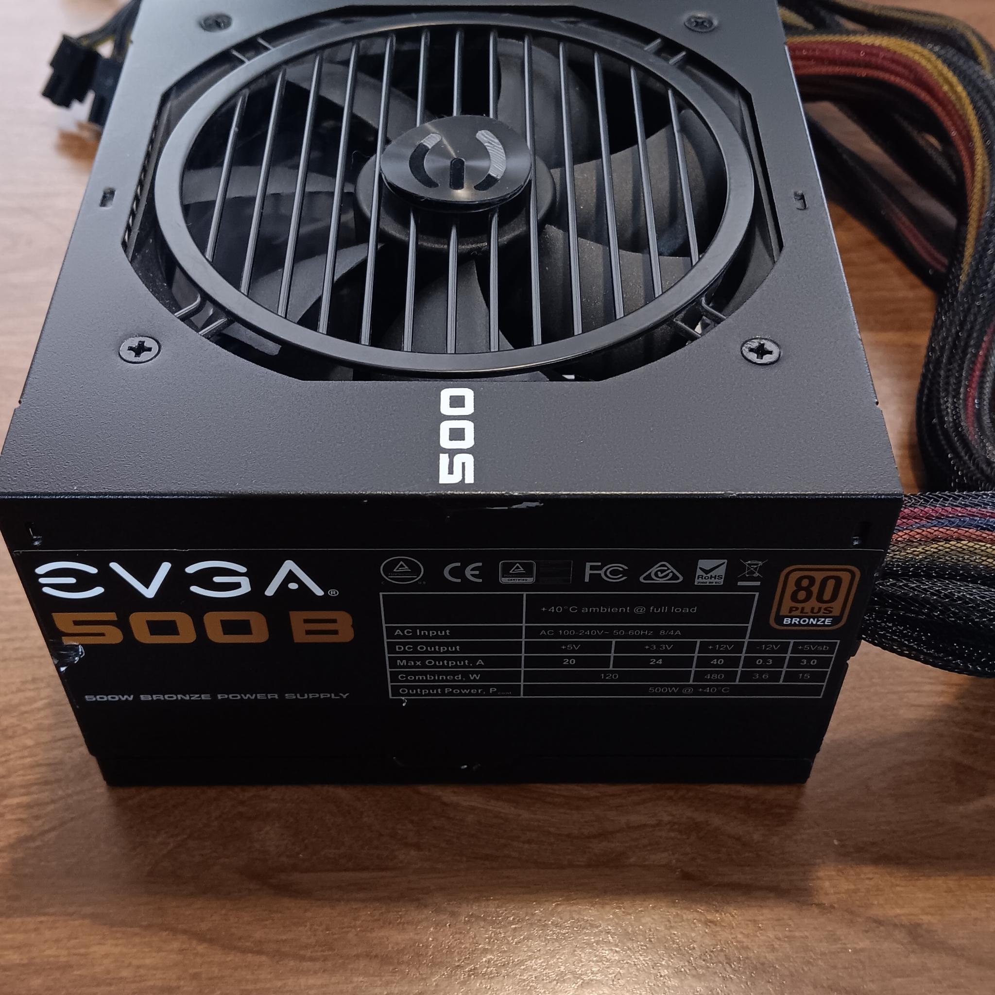 EVGA 100-B1-0500 500 Watt 80+ Bronze Non-Modular PSU