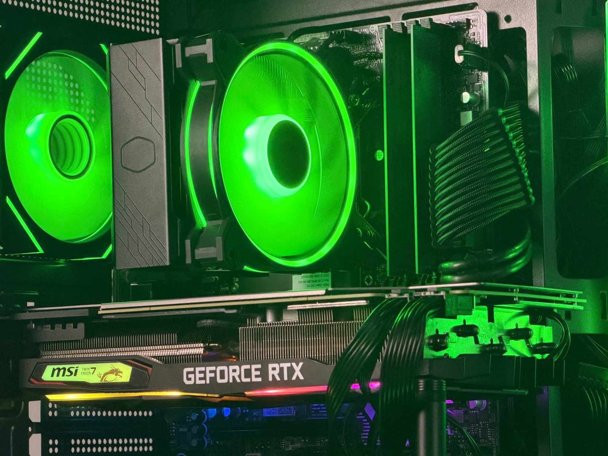 FREE SHIP 🖤🌈 Black RGB Gaming PC | RTX 2070 Super | Core i7-9700F | 512 GB SSD | 16 GB DDR4 🌈🖤