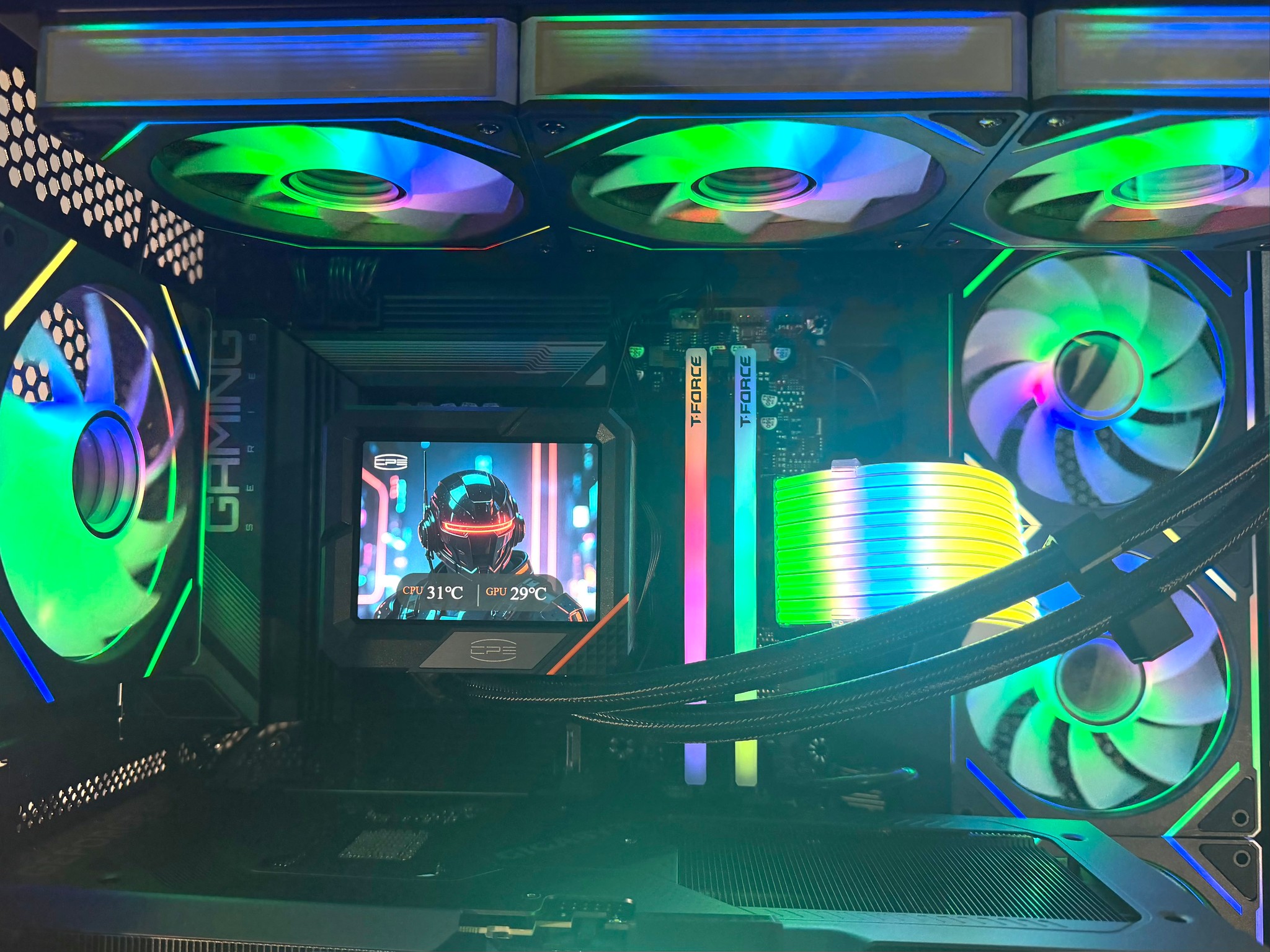 ⚡ Ryzen 7 7700X | RTX 5070 OC | DDR5 | 1TB NVMe | LCD AIO | Windows 11 Pro ⚡ “ROSEFIRE ELITE” PC