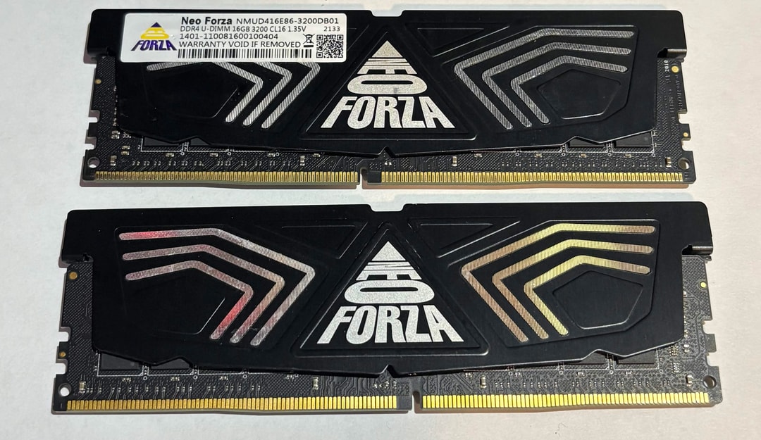 Neo Forza 32GB (2x16GB) DDR4 3200MHz CL16 Gaming Memory Kit